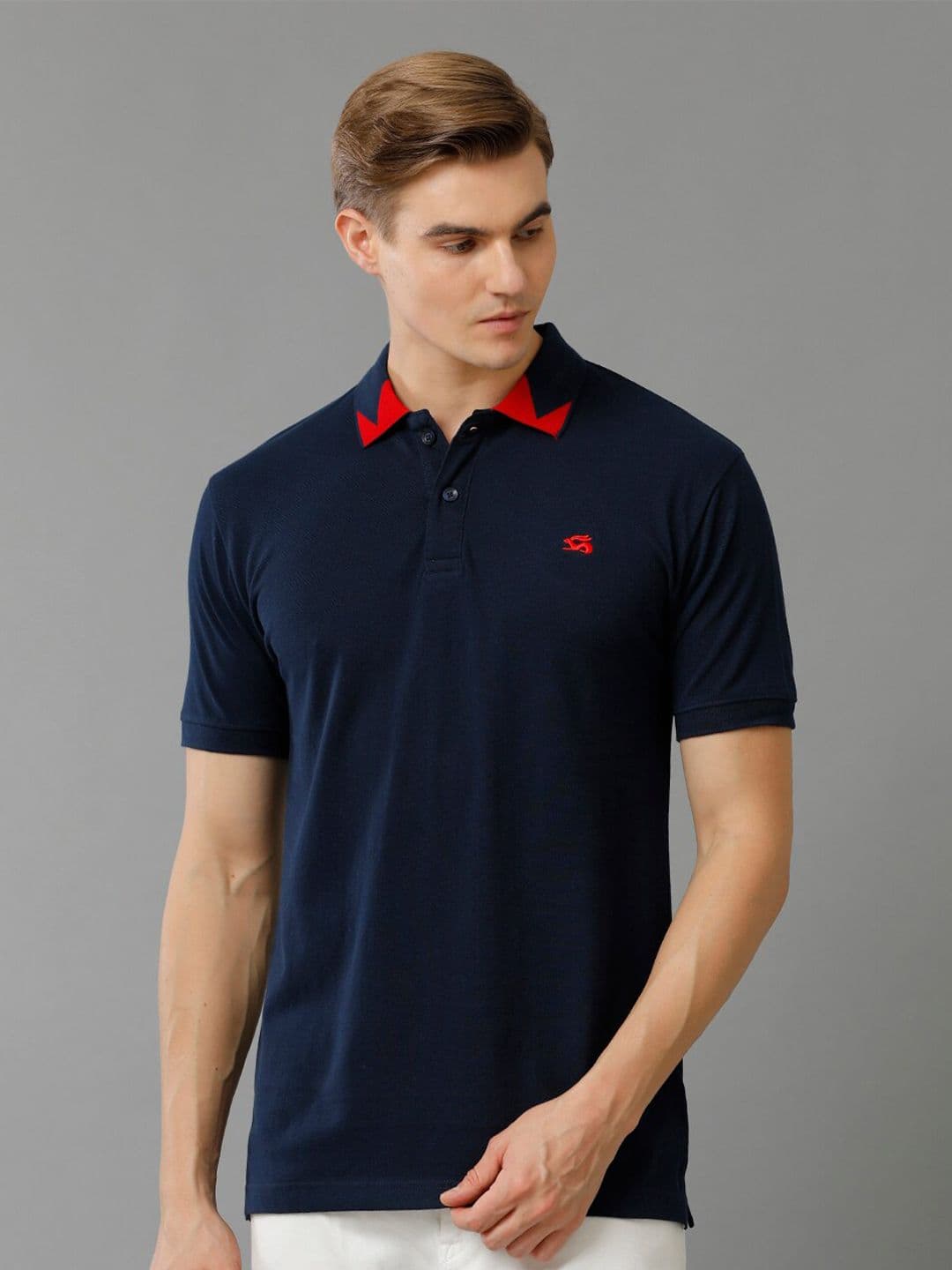 ADRO Polo Collar Cotton Casual T-Shirt - view 1