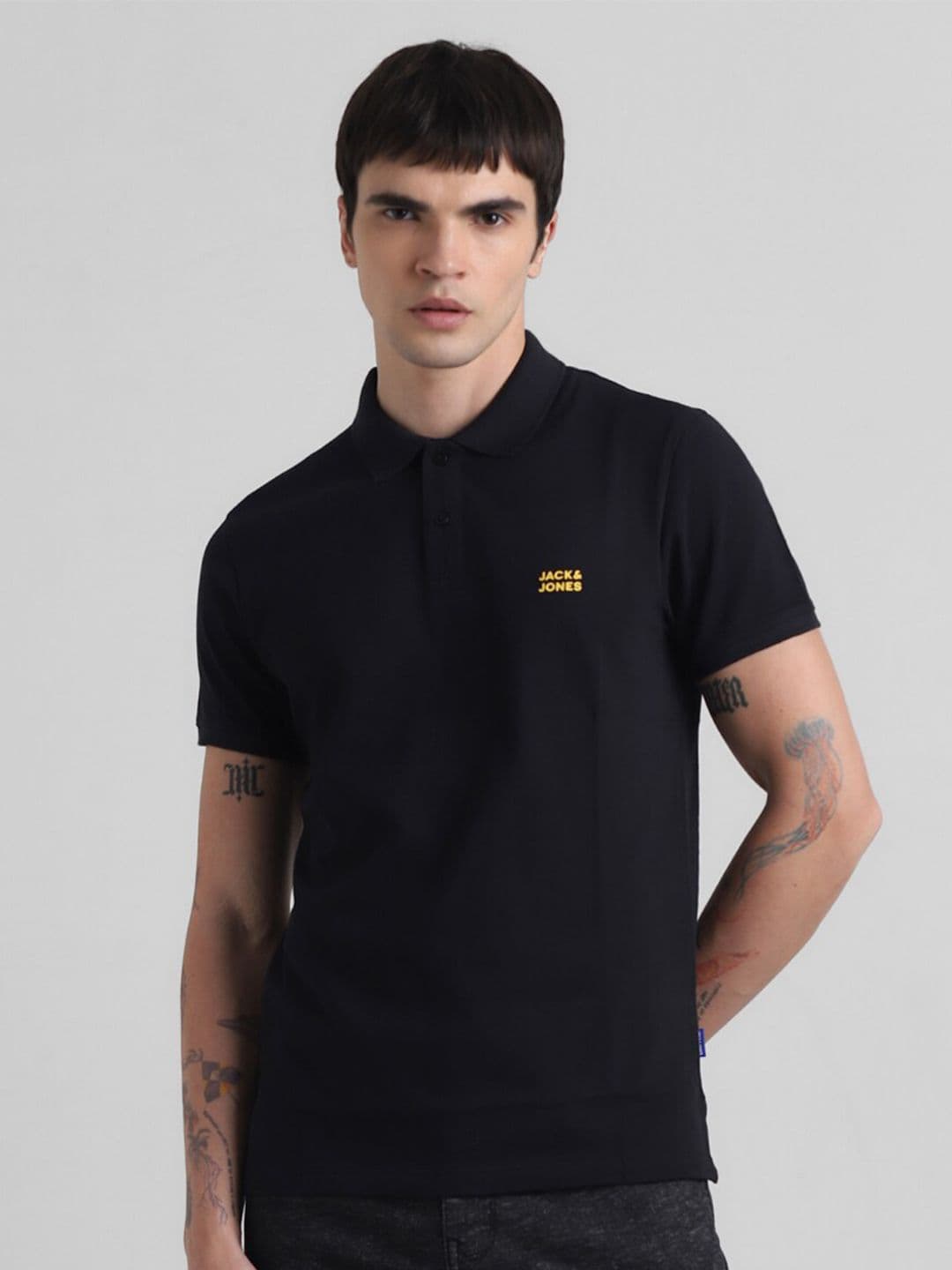 Jack & Jones Polo Collar Slim Fit Pure Cotton T-shirt - view 1