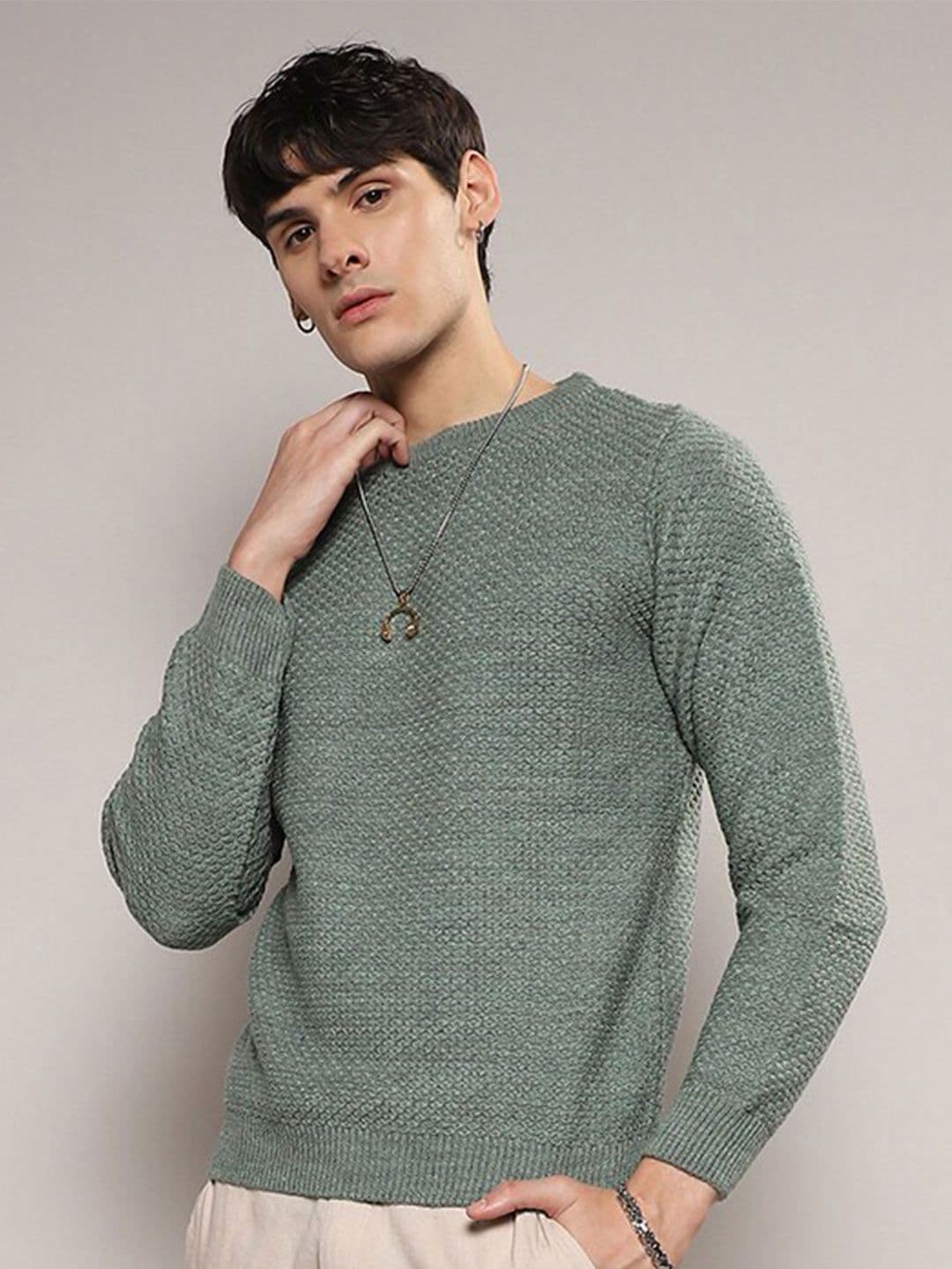 CAHOOT Self Design Round Neck Pullover Sweater Vest - view 1
