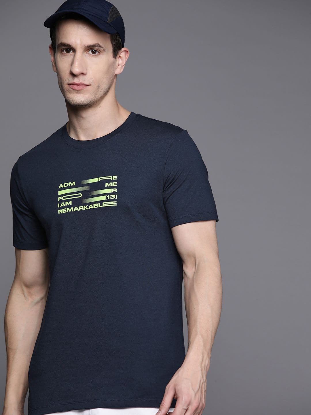 HRX by Hrithik Roshan Typography Printed Training T-shirt - view 1