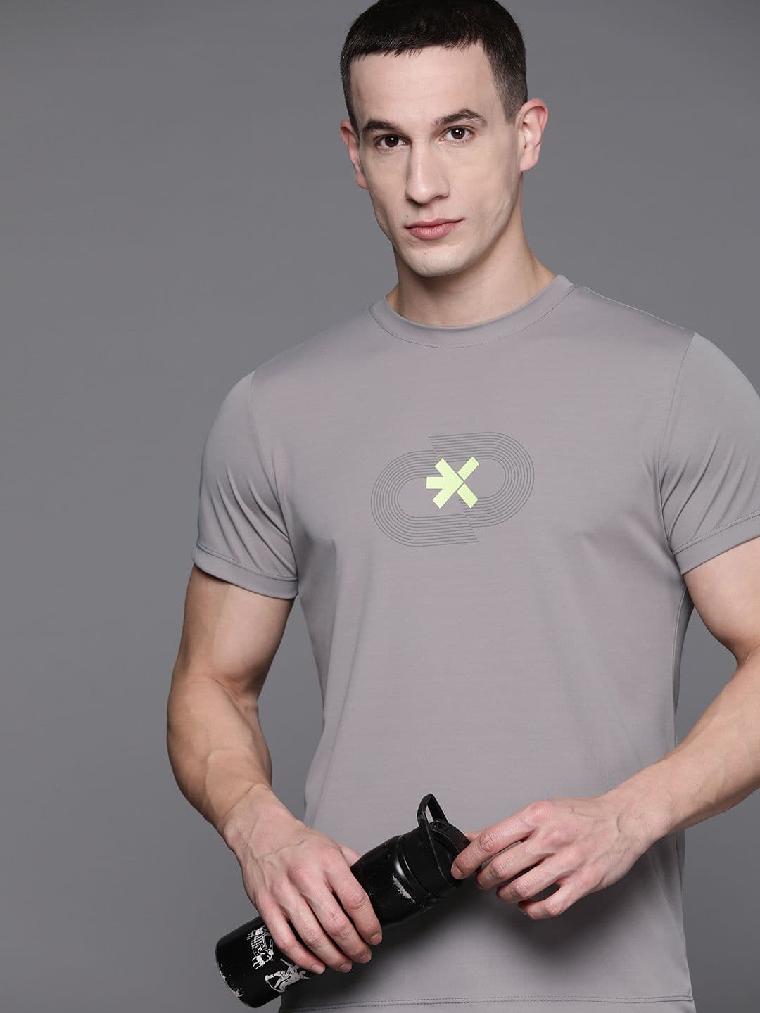 HRX by Hrithik Roshan Printed Rapid-Dry Running T-shirt - view 1