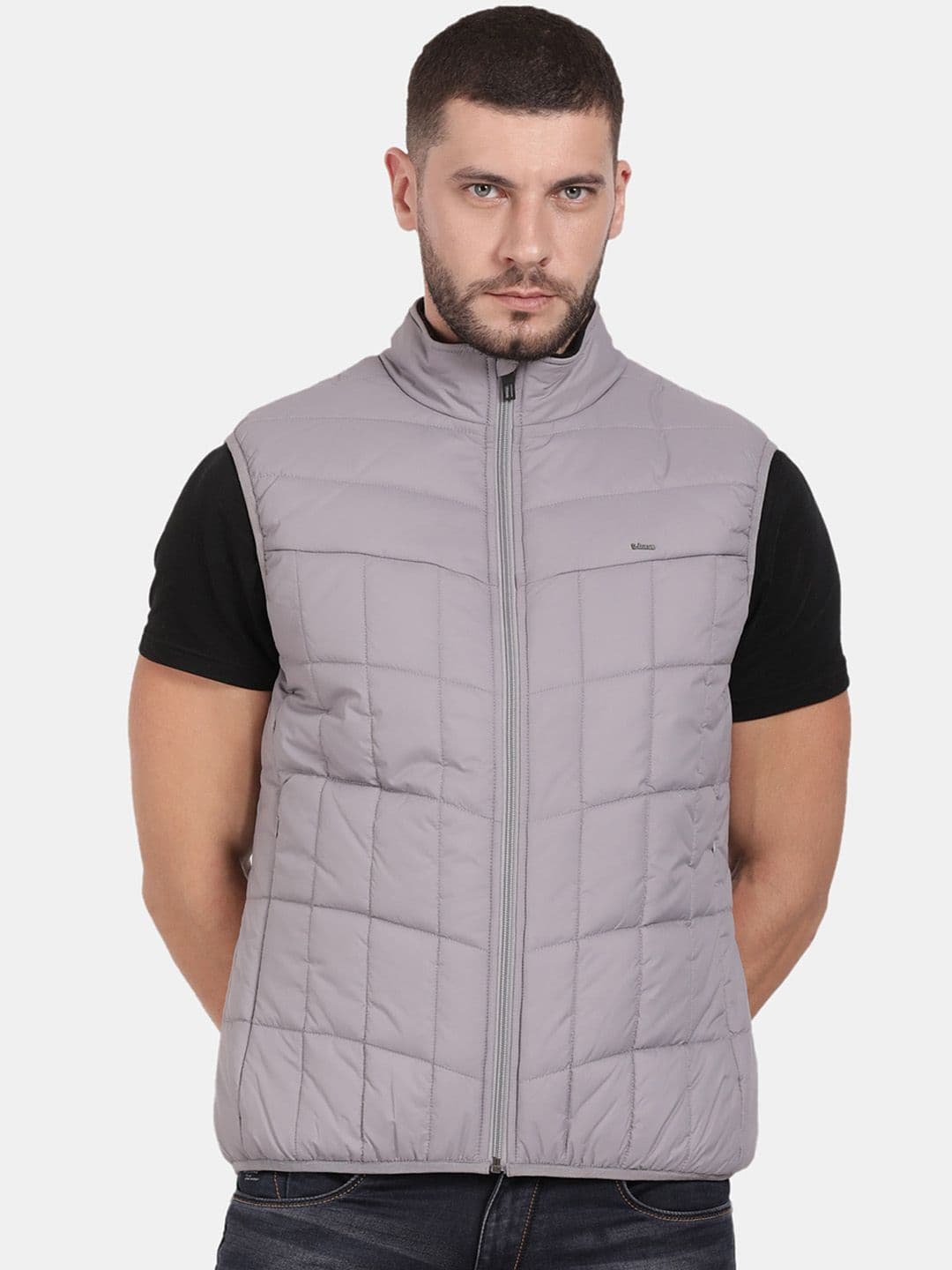 t-base Stand Collar Insulator Padded Jacket - view 1