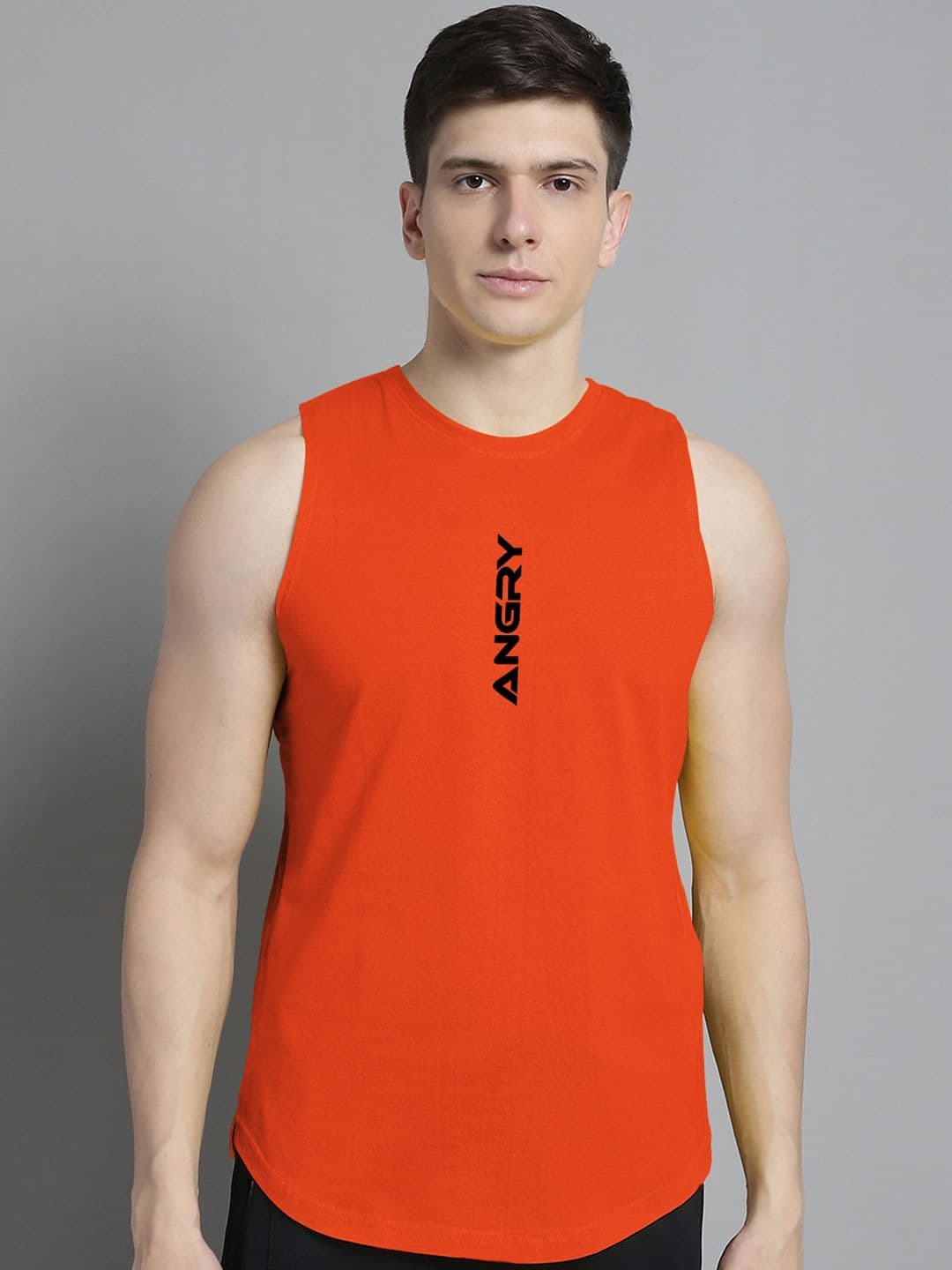 FBAR Typography Printed Pure Cotton Sleeveless Skin Friendly Innerwear Vest - view 1