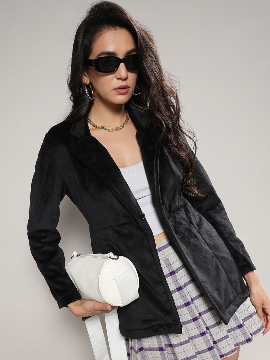 PINACOLADA Long Sleeves Notched Lapel Single-Breasted Blazer - view 1