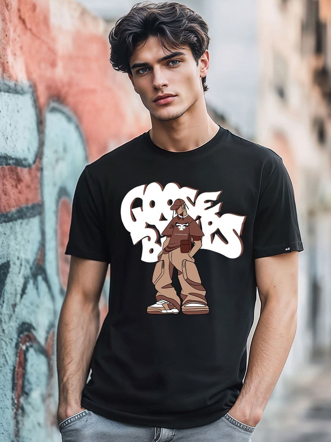 Bewakoof Goosebumps Graphic Printed Cotton T-shirt - view 1