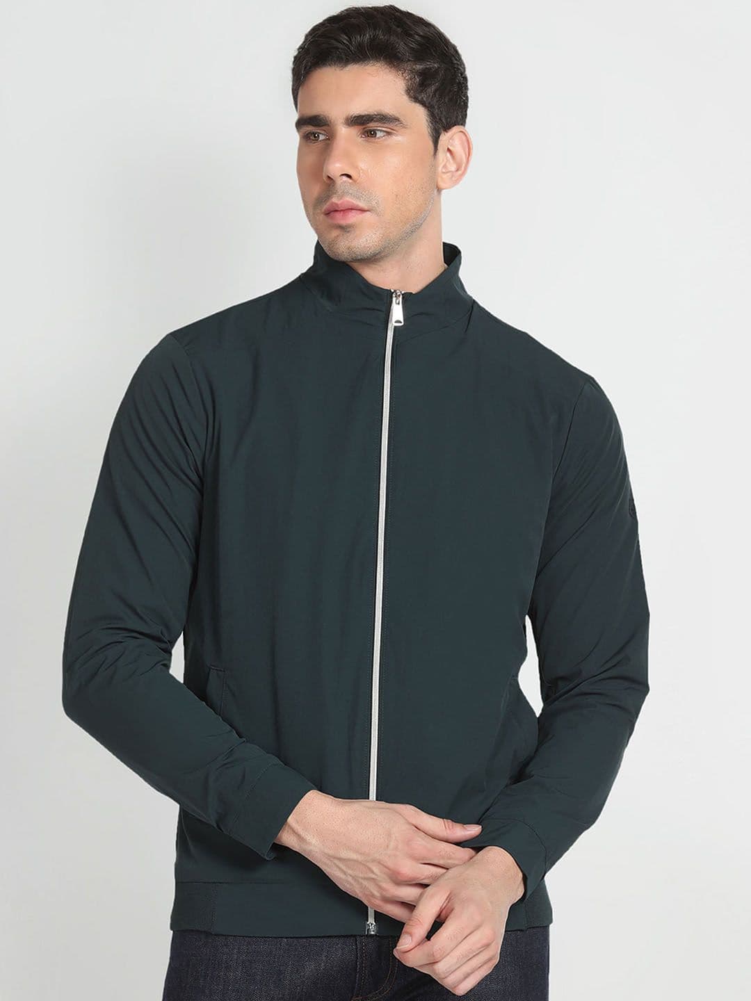 Arrow Sport Mock Collar Bomber Jacket - view 1