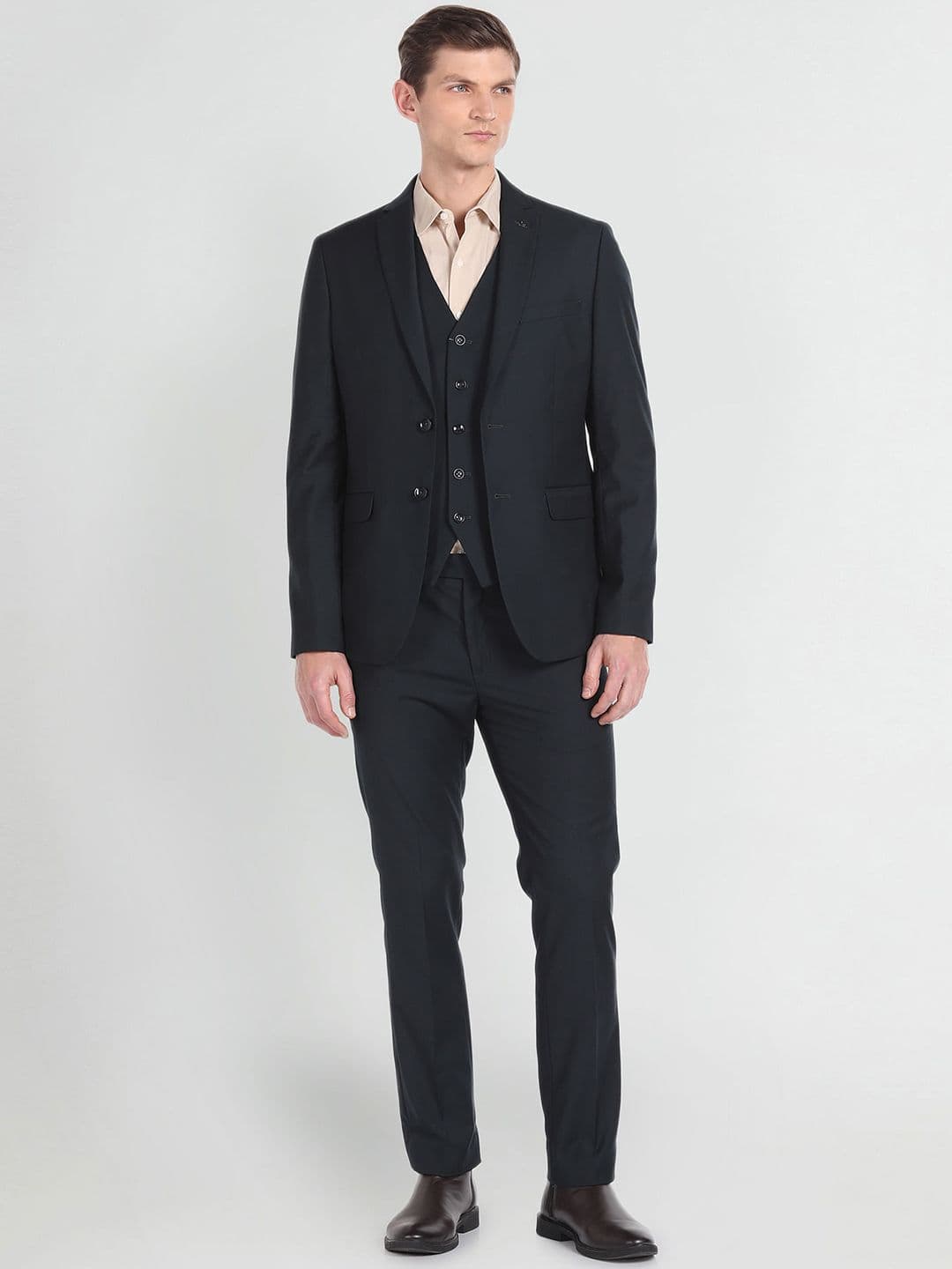 Arrow Single-Breasted Three-Piece Formal Suit - view 1