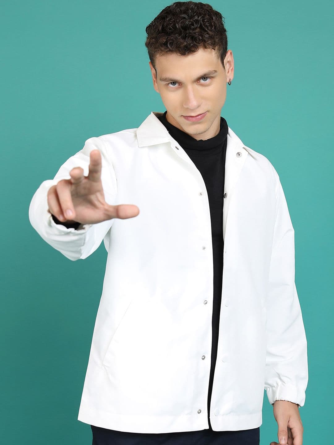 HIGHLANDER Spread Collar Bomber Jacket - view 1