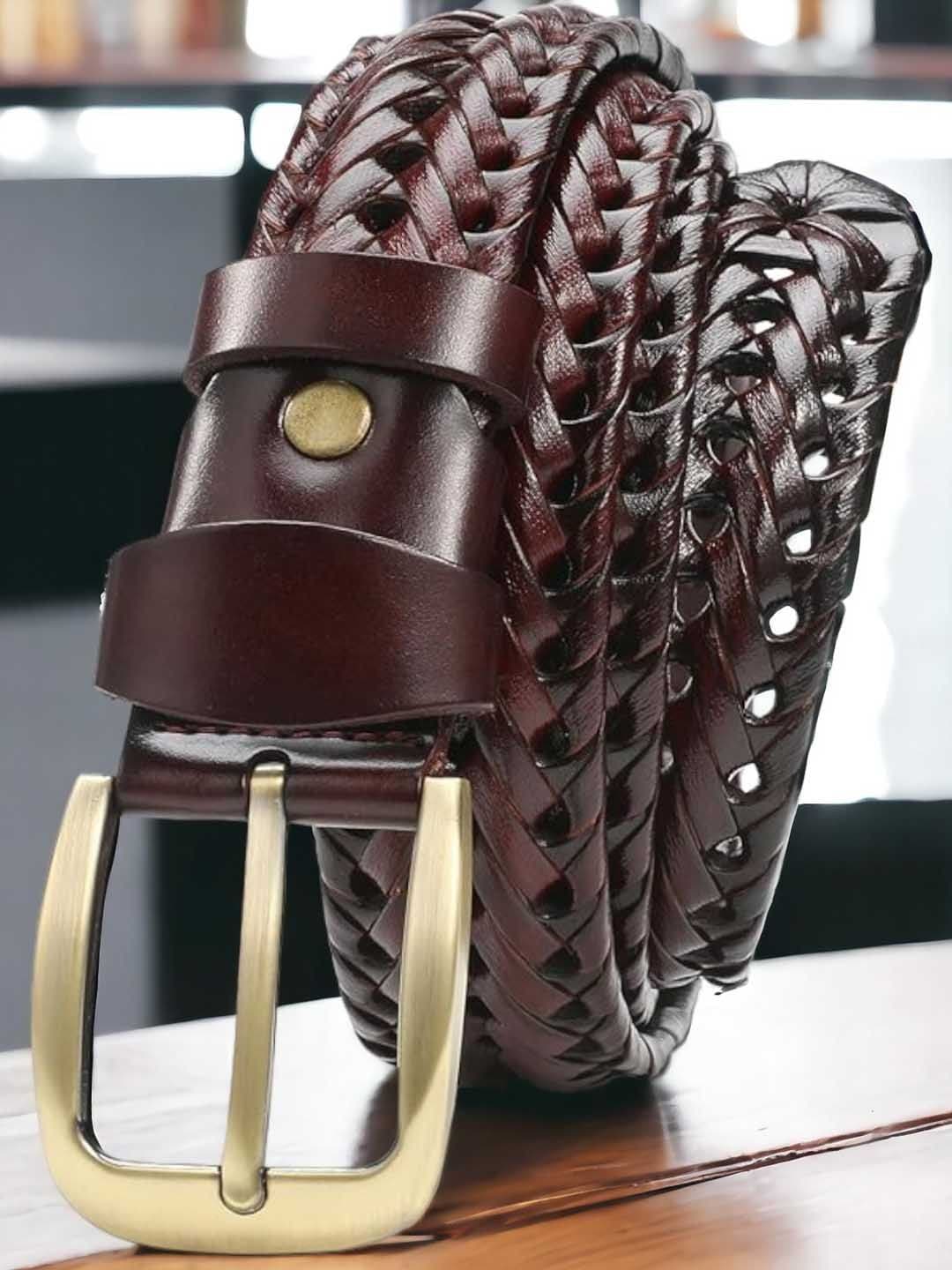 WROGN Men Braided Stretchable Leather Belt - view 1