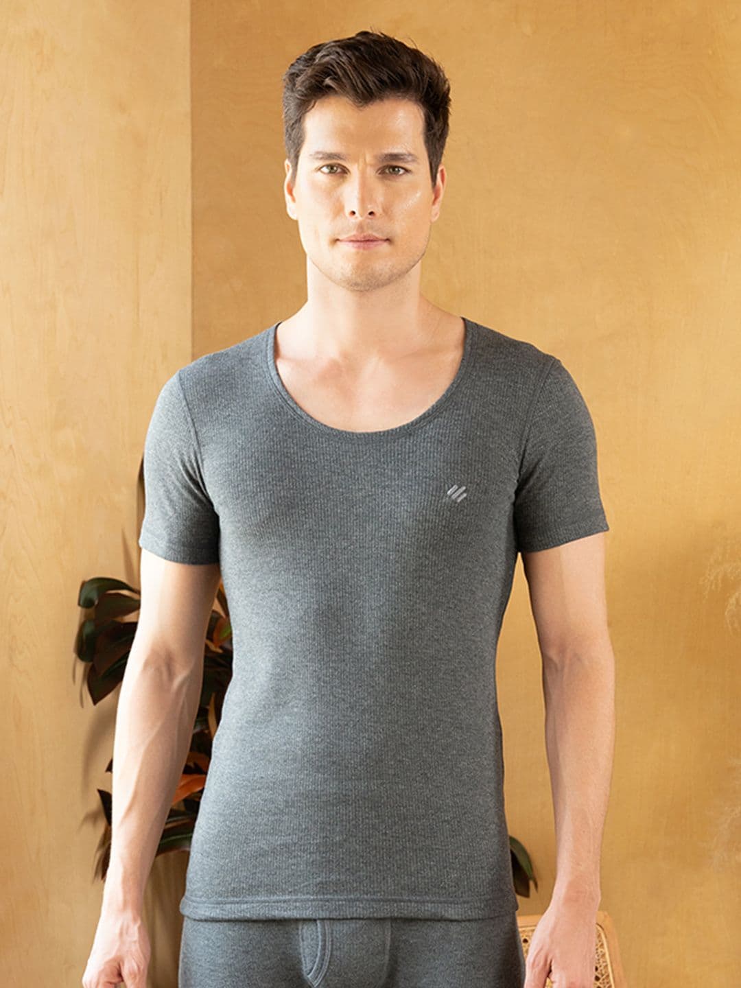 ONN Round Neck Cotton Thermal Top - view 1