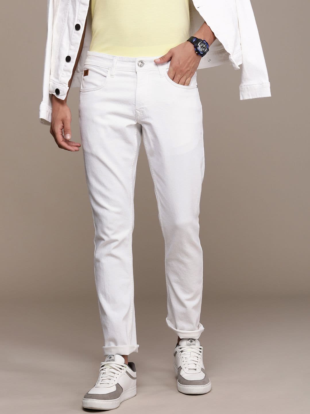 WROGN Men Slim Fit Stretchable Jeans - view 1