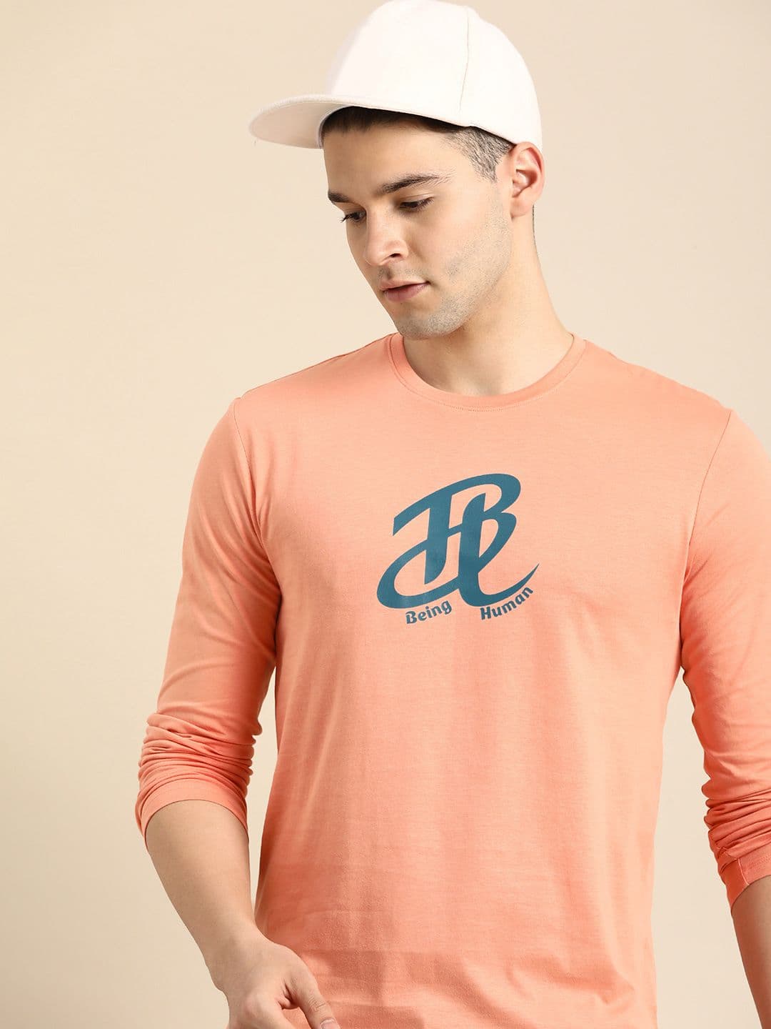 Being Human Brand Logo Printed Pure Cotton T-shirt - view 1