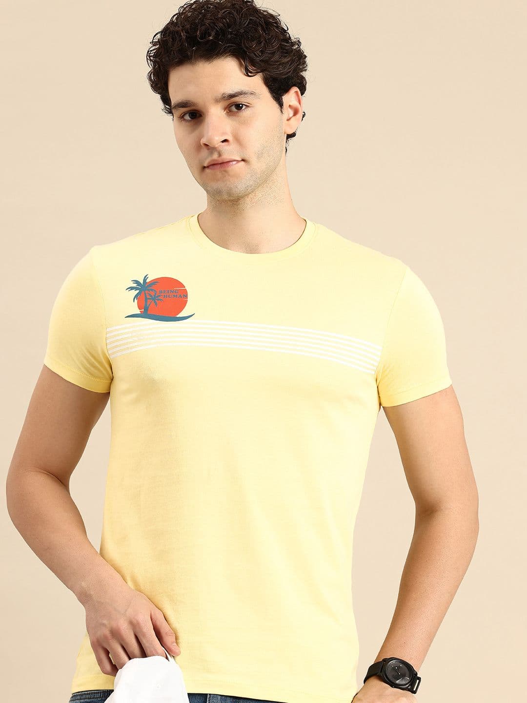 Being Human Striped Pure Cotton T-shirt - view 1