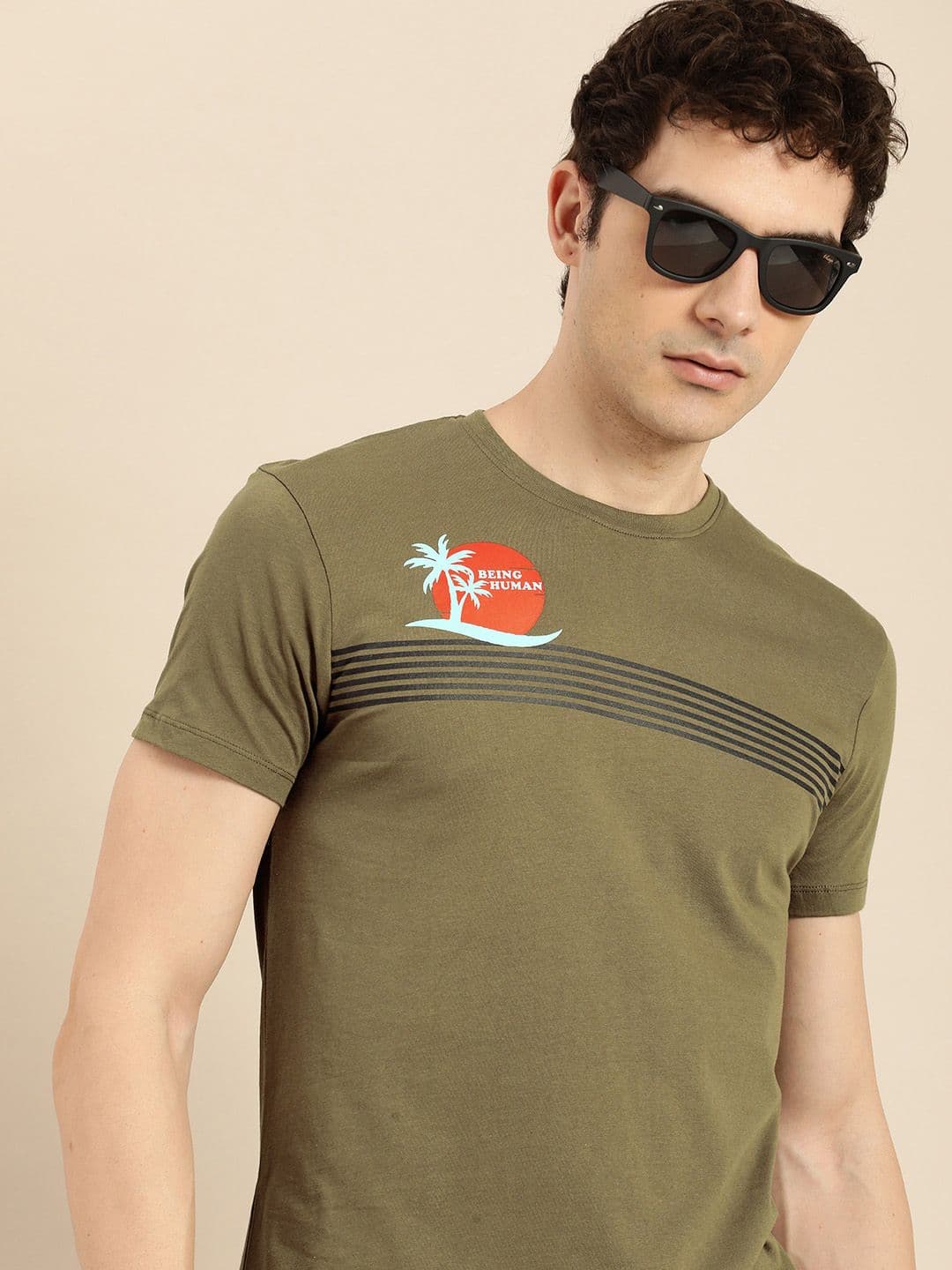Being Human Striped Pure Cotton T-shirt - view 1