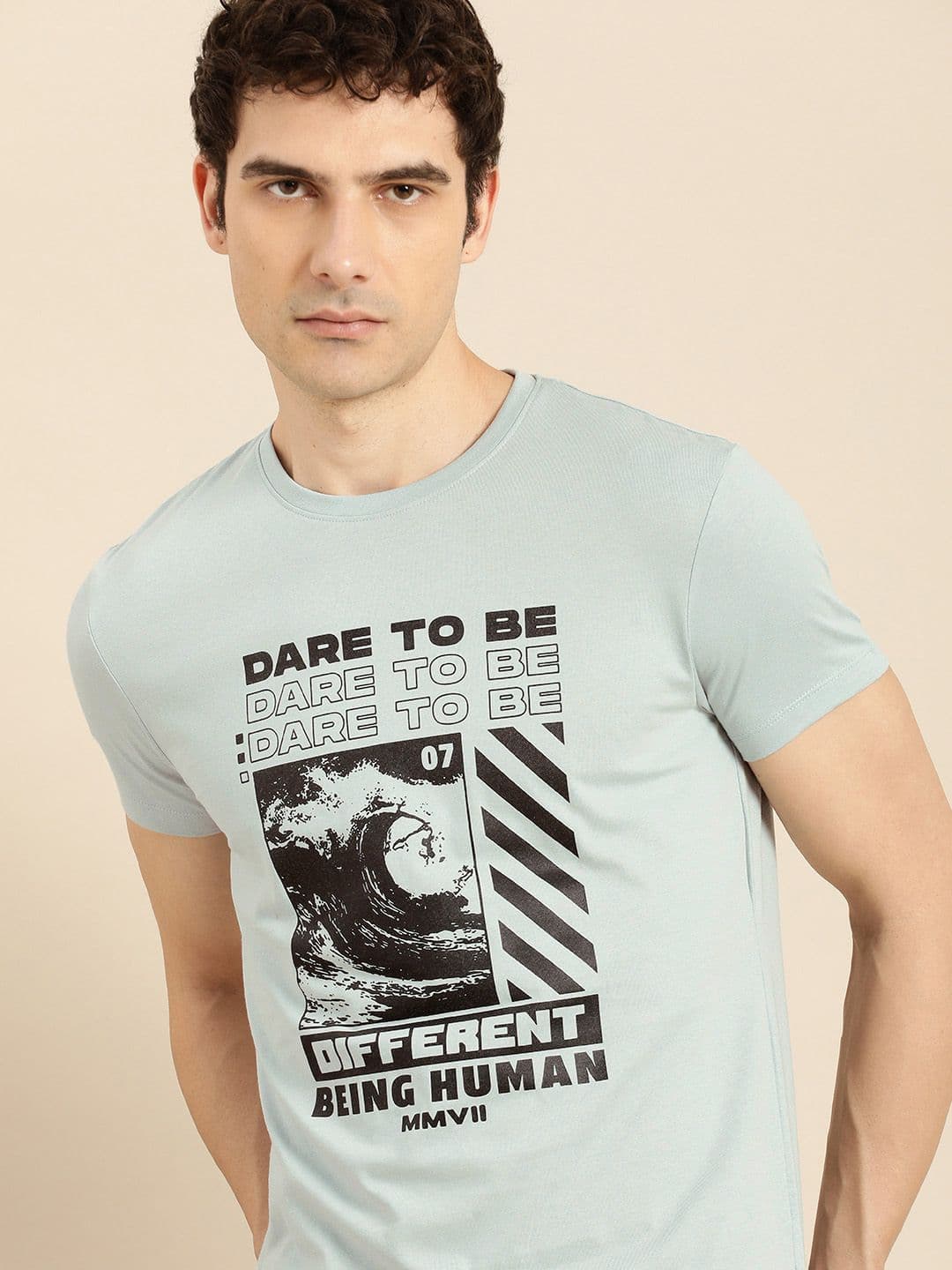 Being Human Printed Pure Cotton T-shirt - view 1