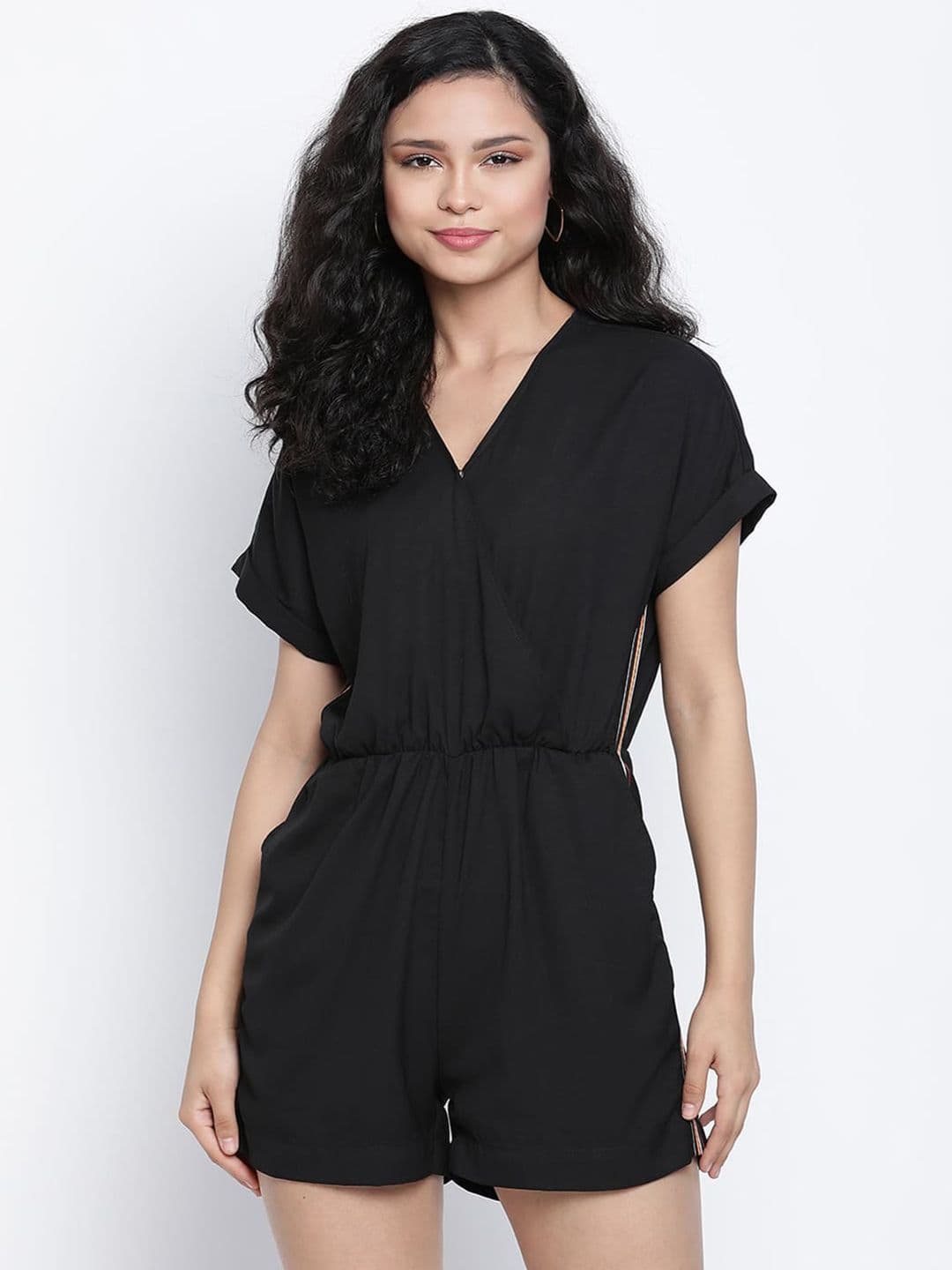 DRAAX Fashions V-Neck Short Sleeves Playsuit - view 1