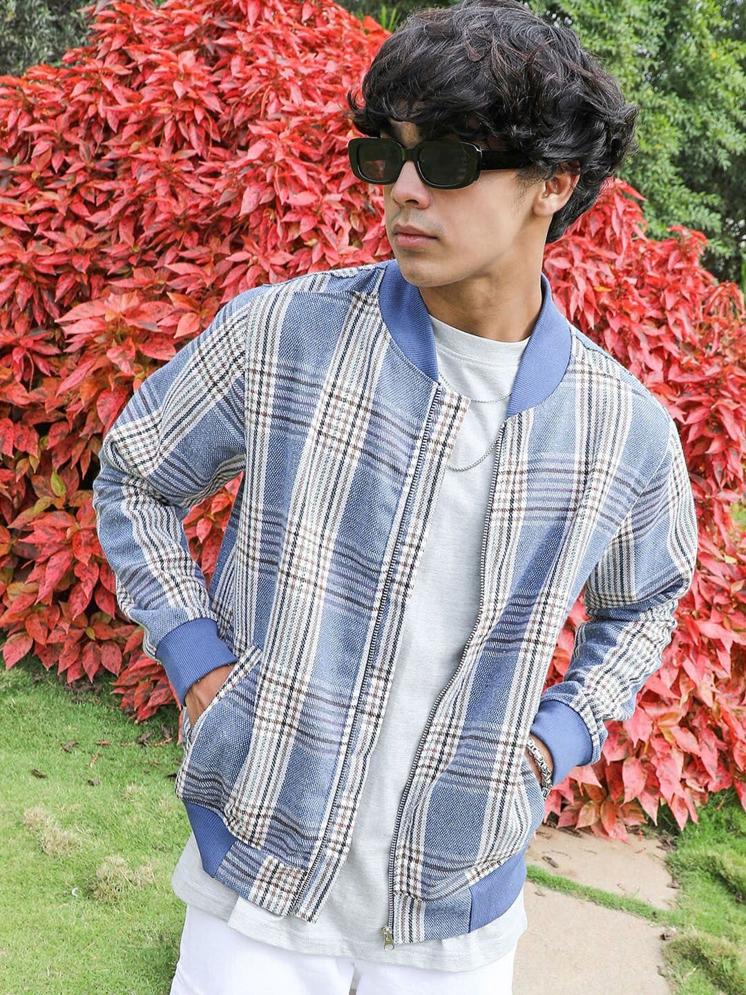 CAHOOT Tartan Checked Windcheater Bomber Jacket - view 1