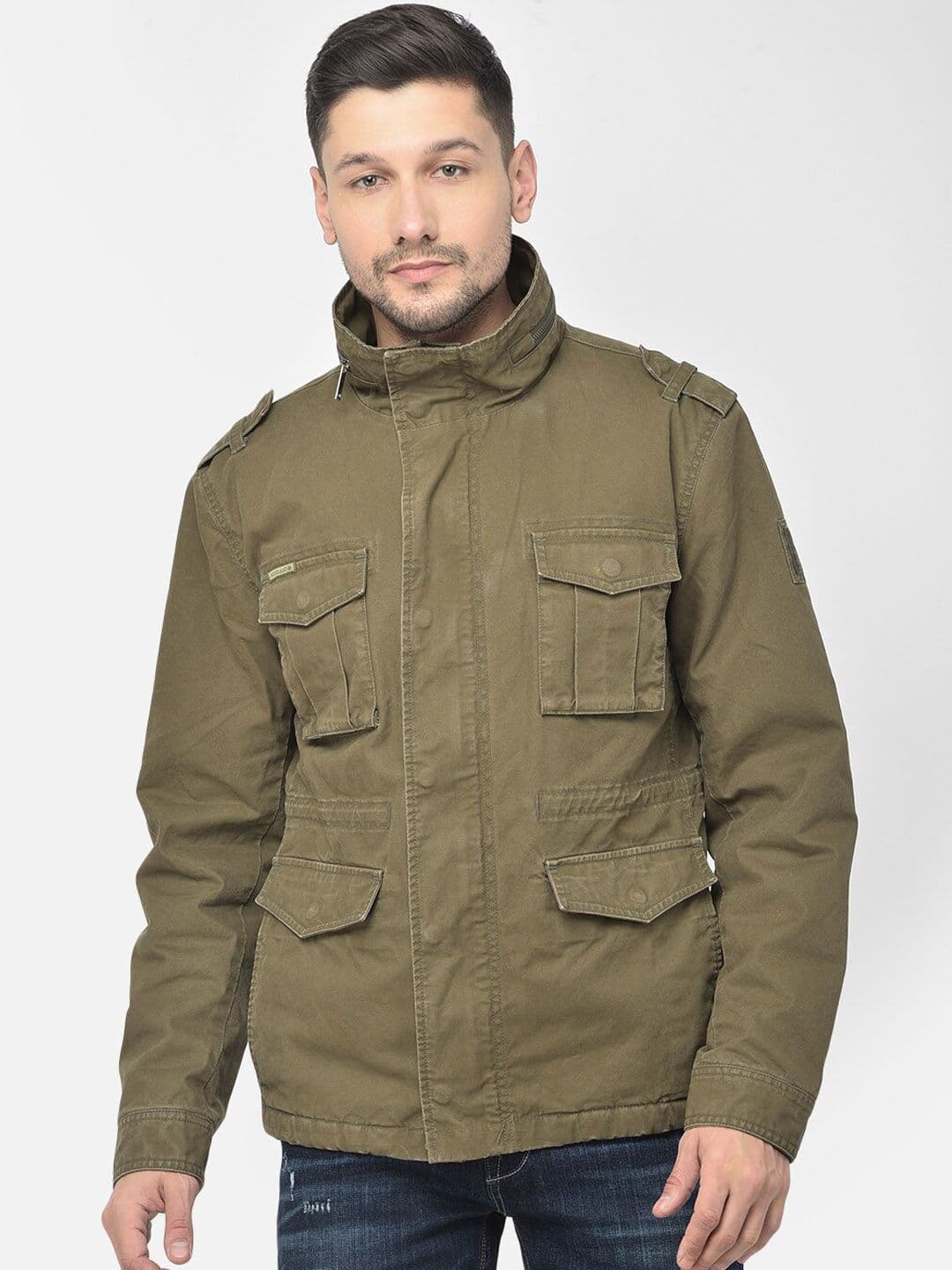 Woodland Mock Collar Parka Jacket - view 1