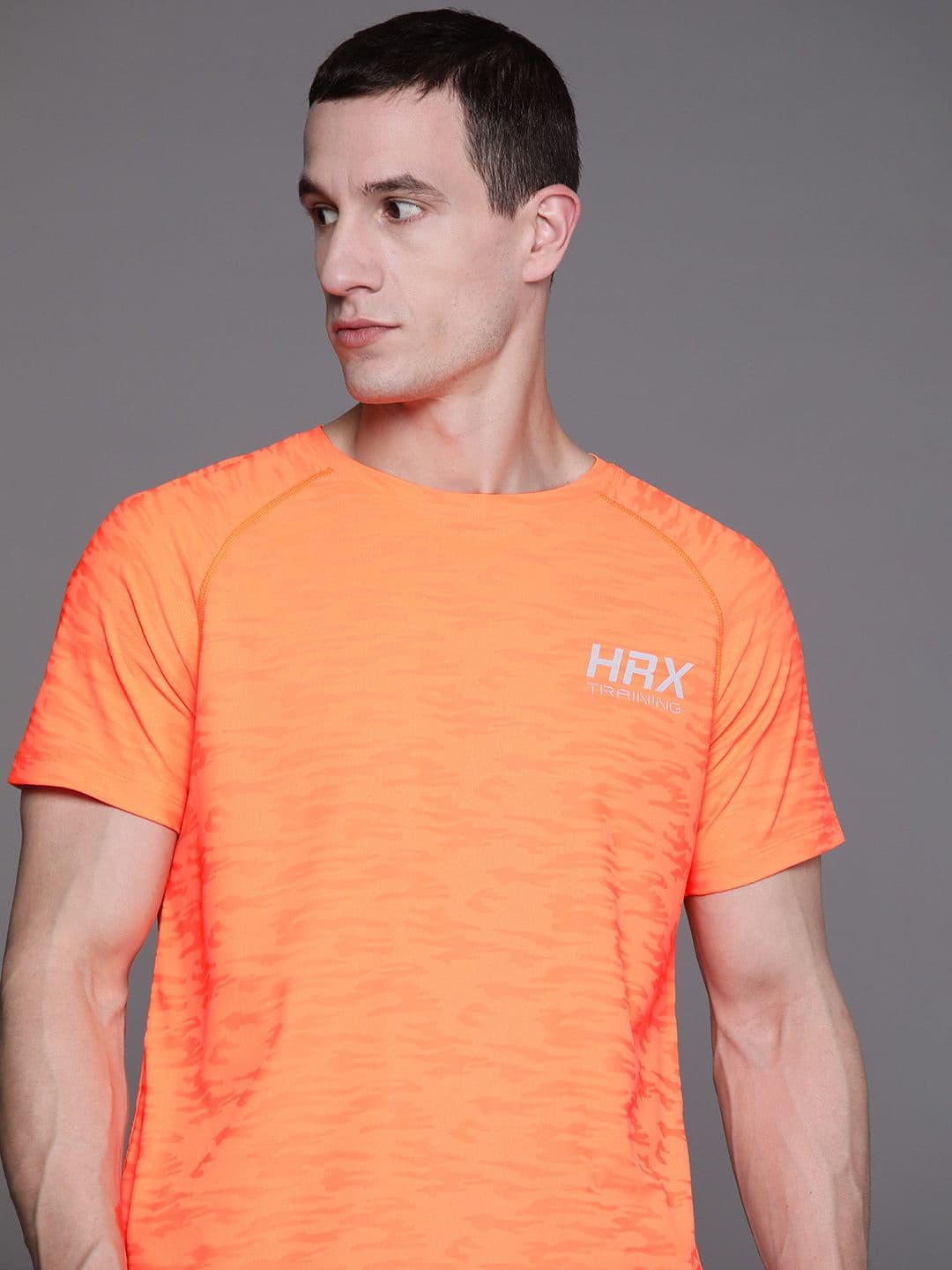 HRX by Hrithik Roshan Men Raglan Sleeves Rapid-Dry Sports T-shirt - view 1
