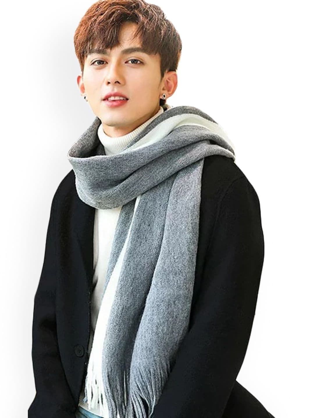 Alexvyan Line Woolen Acrylic Winter Muffler - view 1