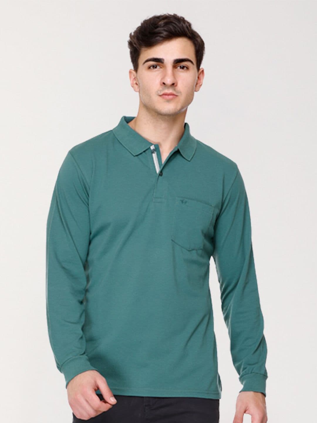 ARRAY Long-Sleeve Polo with Signature Pocket - view 1