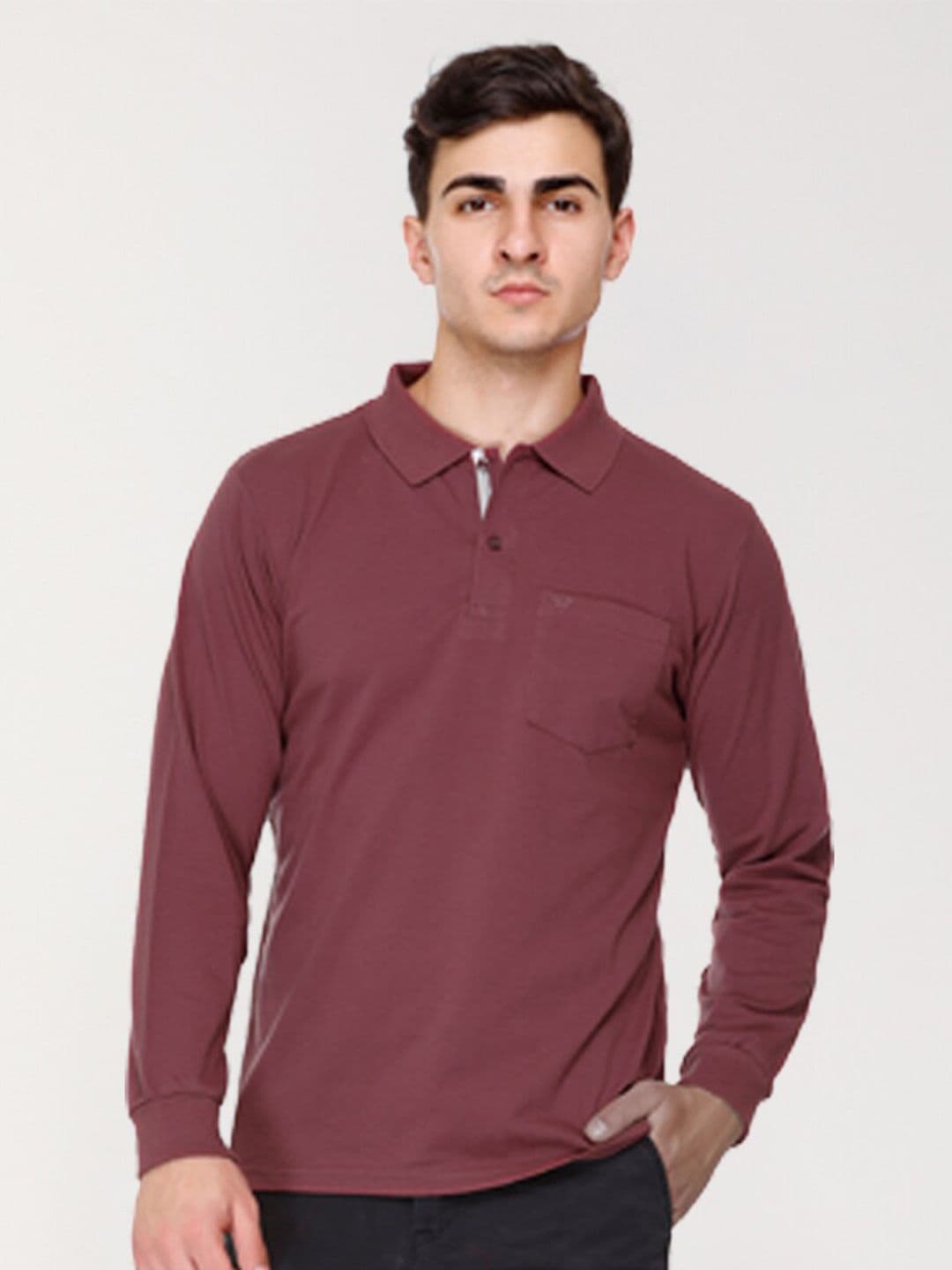ARRAY Long-Sleeve Polo with Signature Pocket - view 1