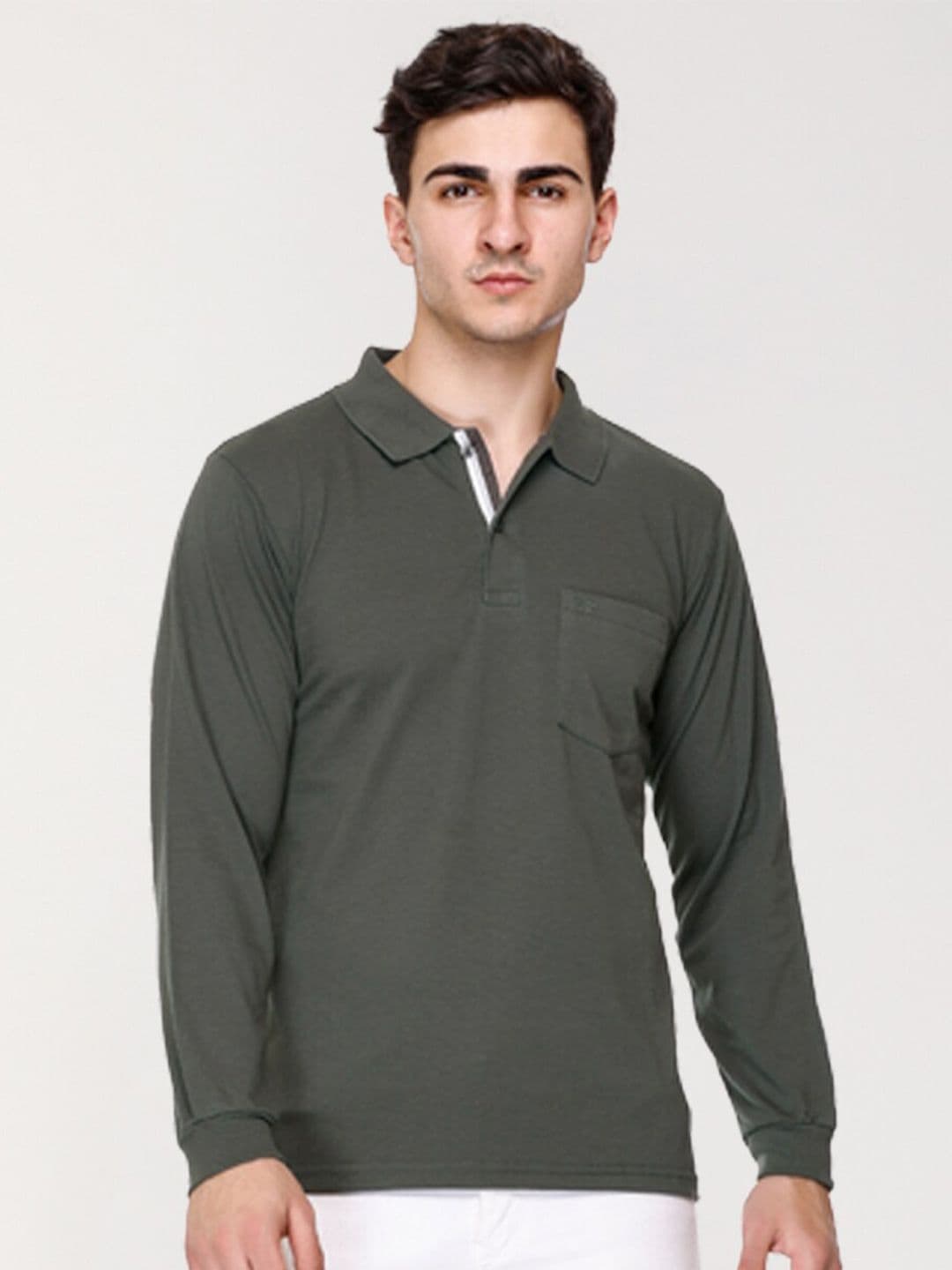 ARRAY Long-Sleeve Polo with Signature Pocket - view 1