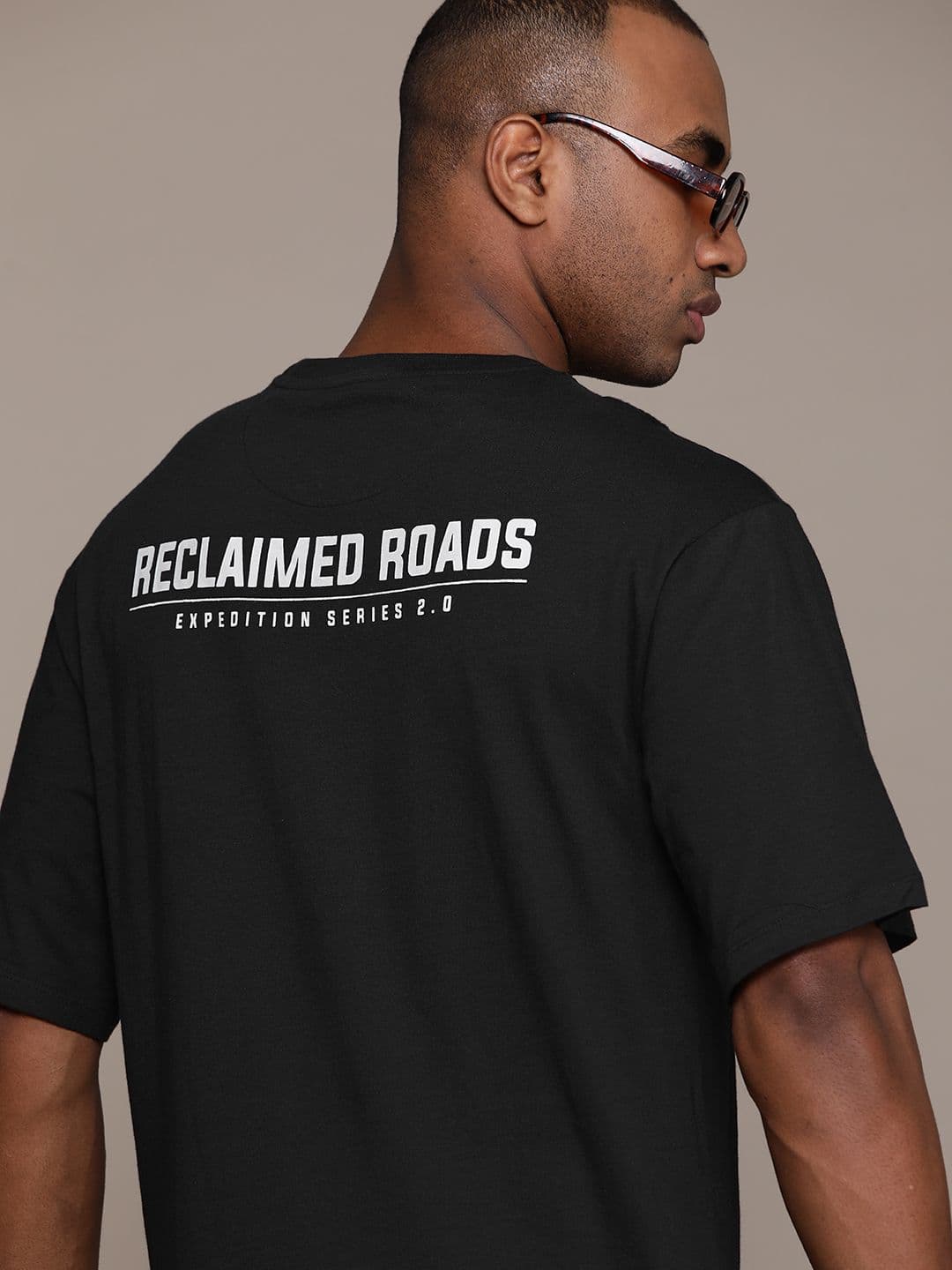 The Roadster Lifestyle Co. Printed Pure Cotton Relaxed Fit T-shirt - view 1