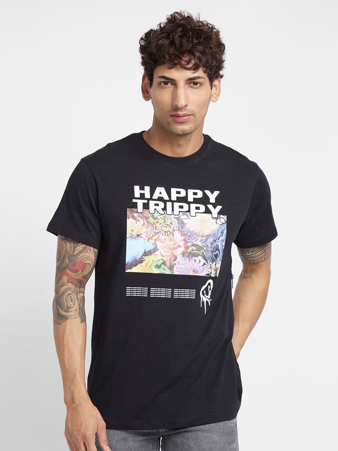 Being Human Graphic Printed Cotton T-shirt - view 1