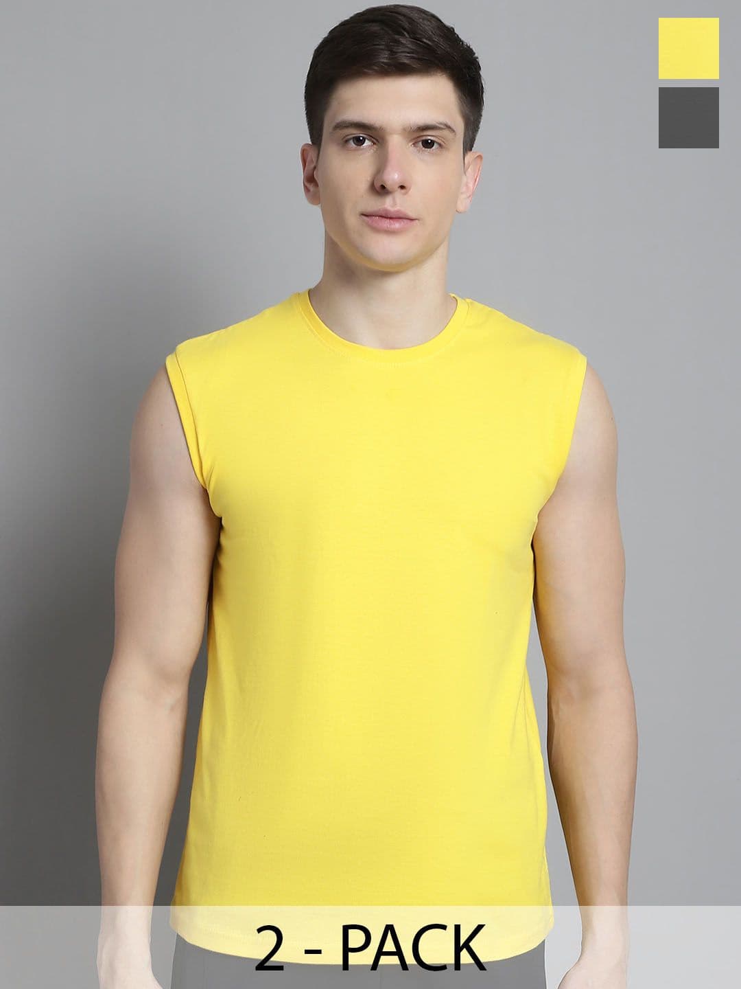 FBAR Men Yellow & Grey 2 T-shirt - view 1