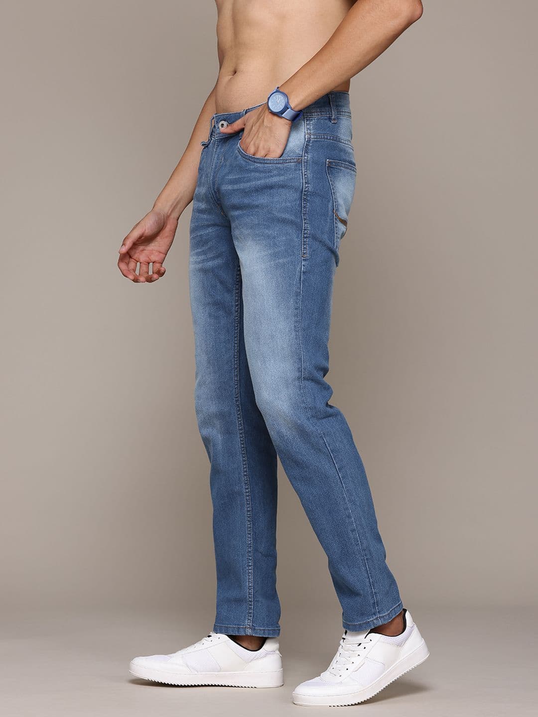 Roadster The Life Co. Men Slim Fit Light Fade Stretchable Jeans - view 1