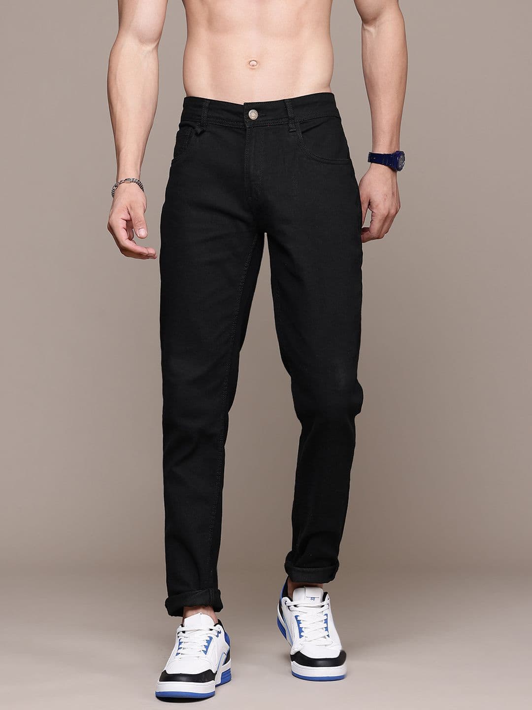 The Roadster Lifestyle Co. Men Slim Tapered Fit Stretchable Jeans - view 1