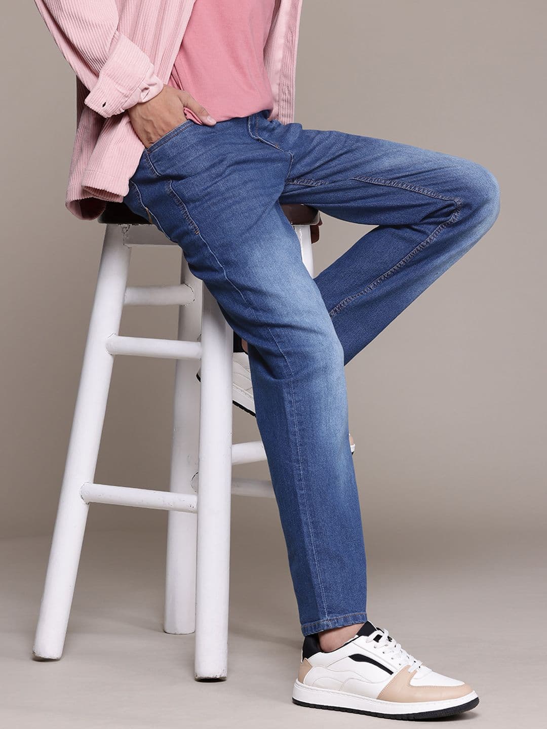 The Roadster Lifestyle Co. Men Heavy Fade Regular Fit Stretchable Jeans - view 1