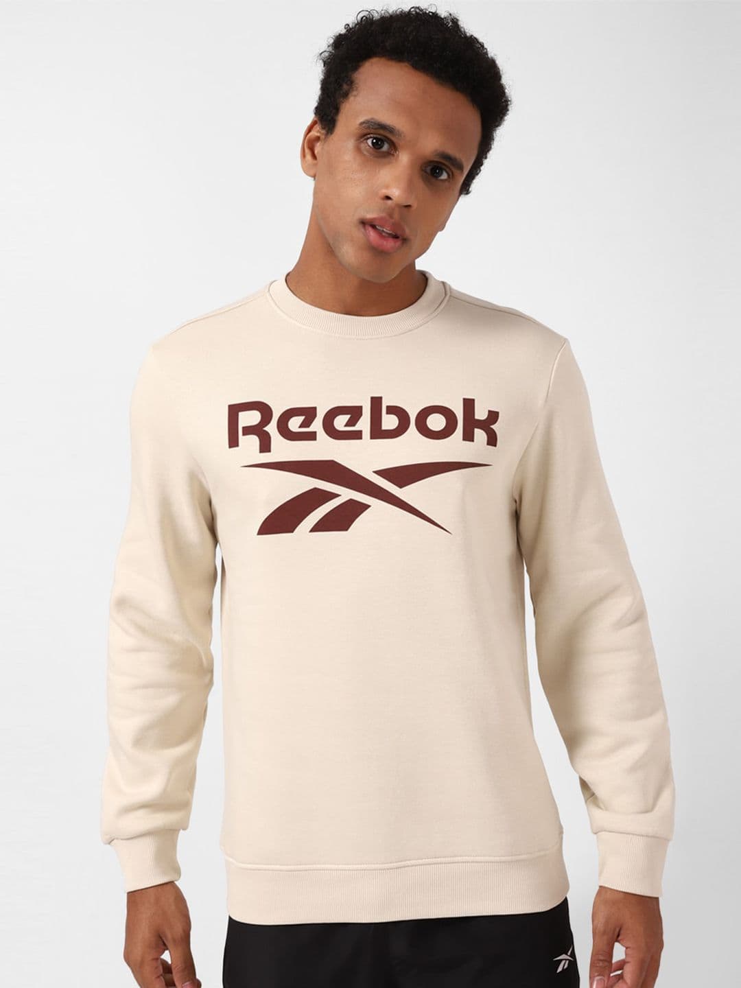 Reebok Brand Logo Printed Ri Flc Big Logo Crew Neck Pullover Sweatshirt - view 1