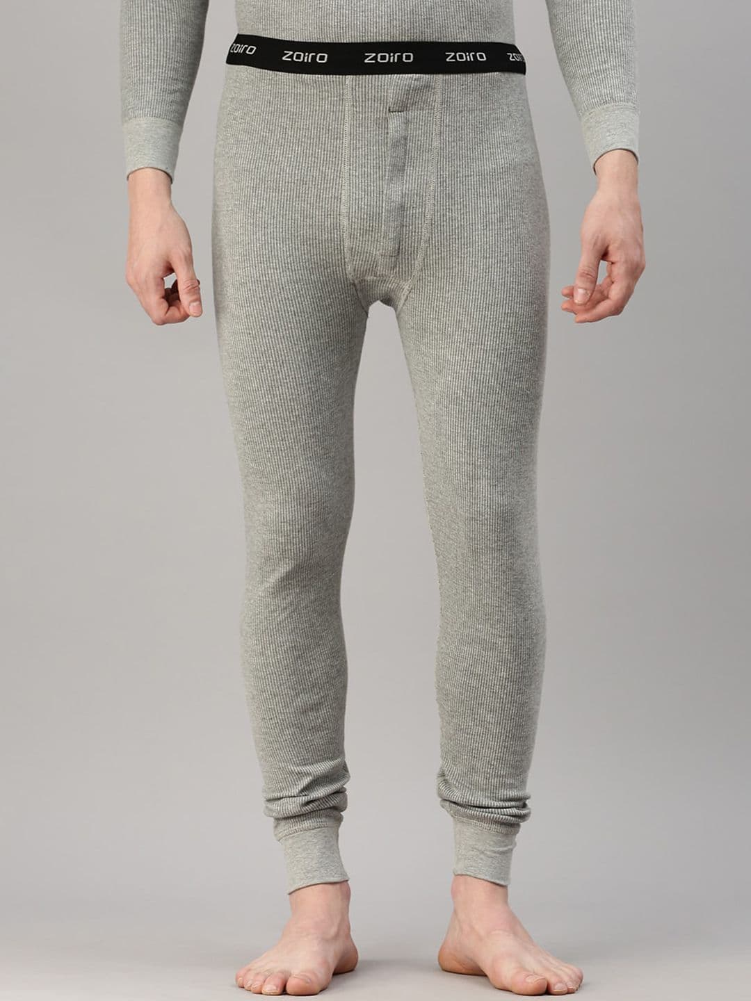 Zoiro Men Ribbed Thermal Bottoms - view 1
