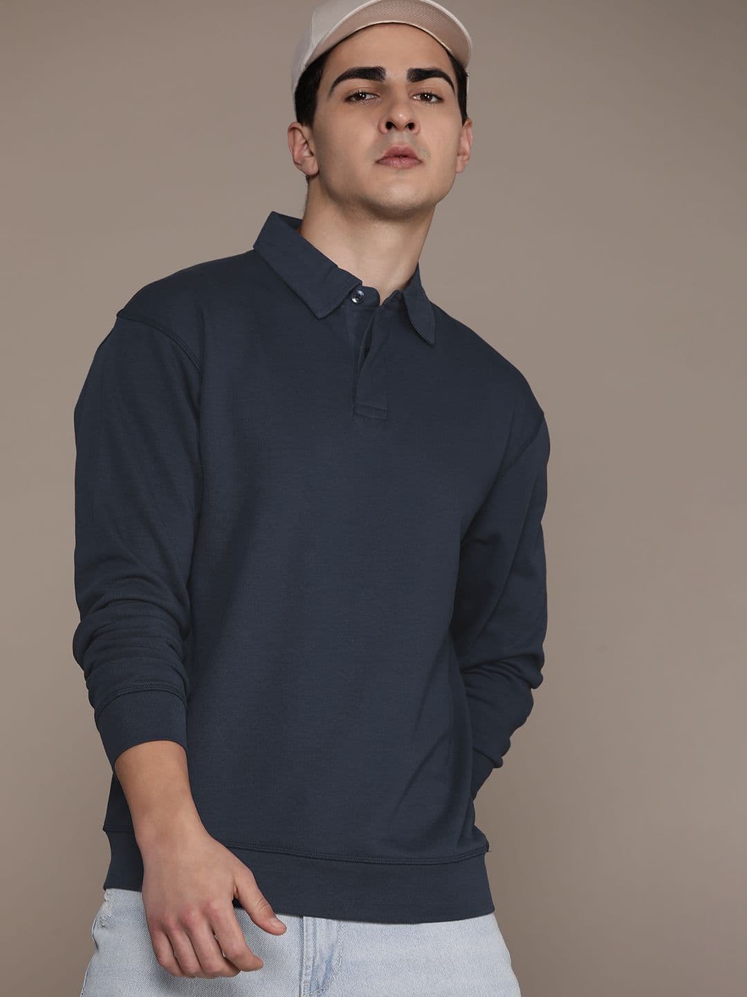 Roadster Men Polo Collar T-shirt - view 1