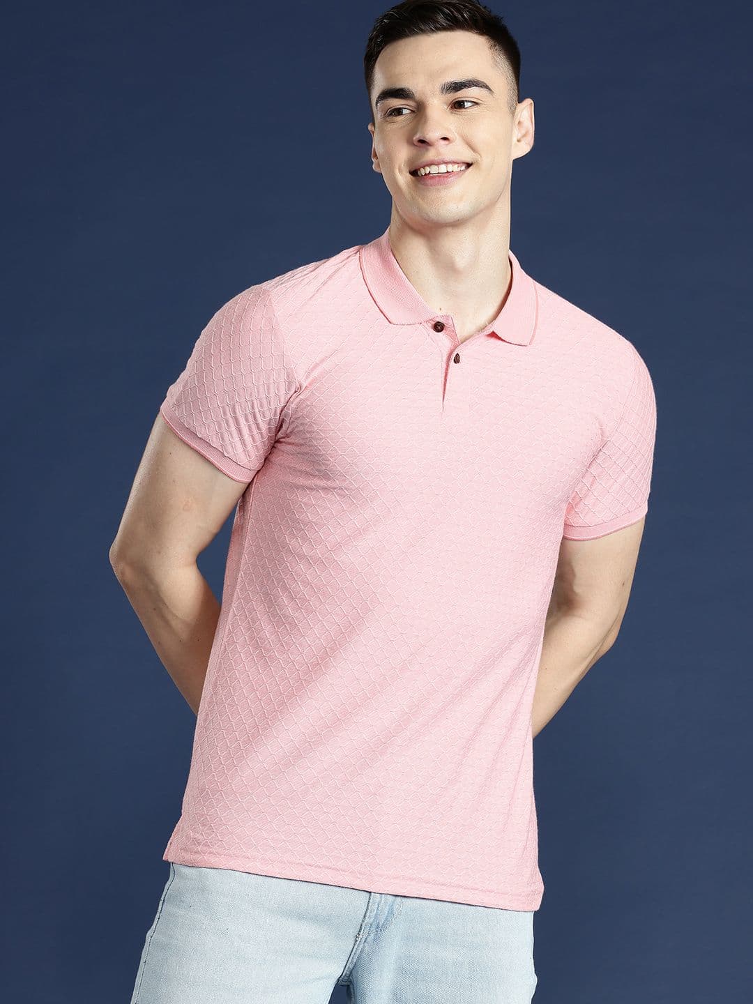 Mast & Harbour Men Polo Collar T-shirt - view 1