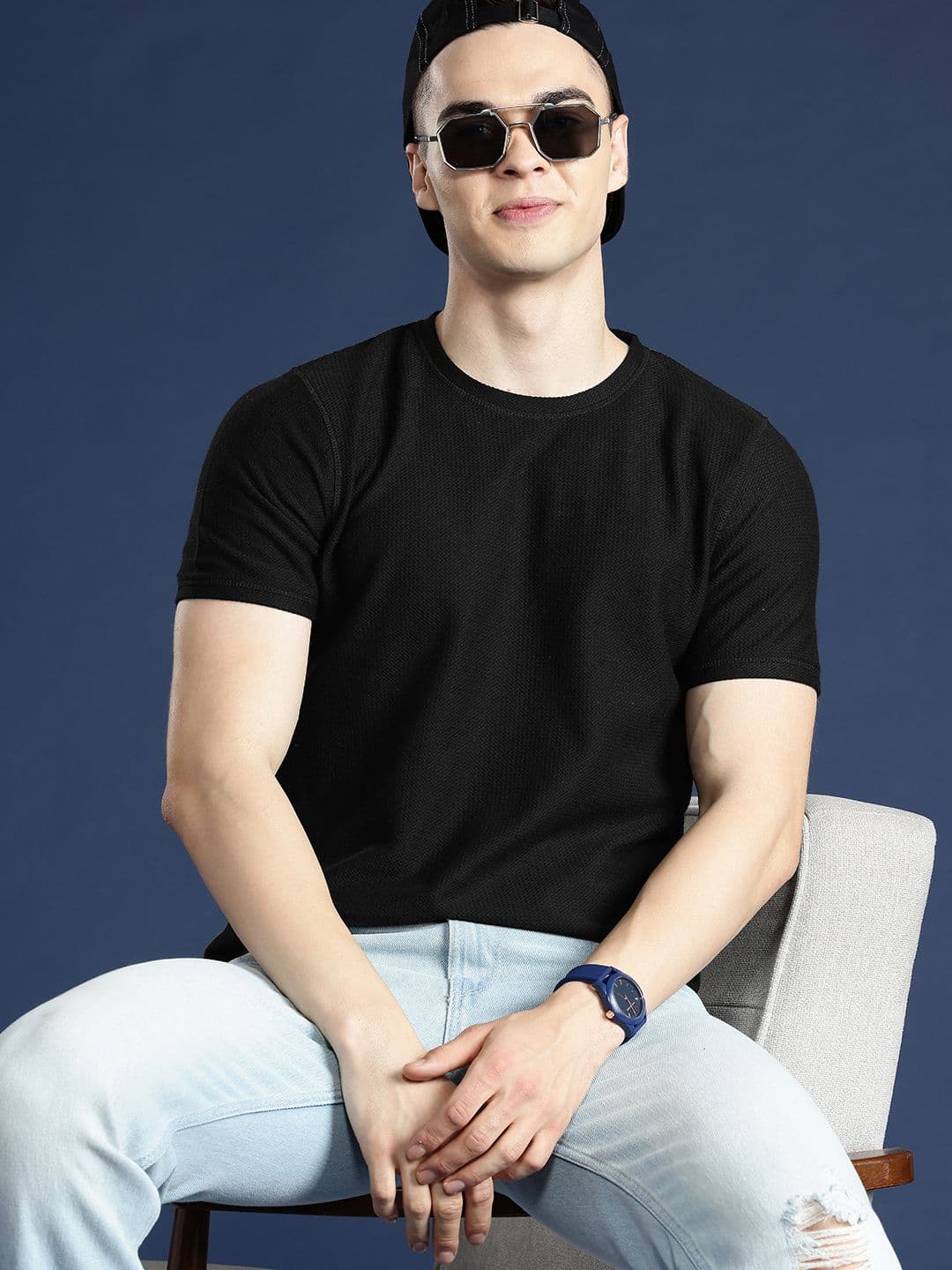 Mast & Harbour Men Solid T-shirt - view 1