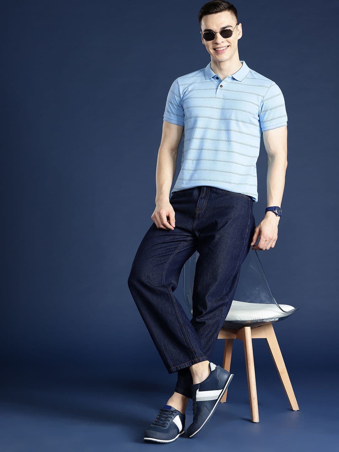 Mast & Harbour Men Polo Collar T-shirt - view 1