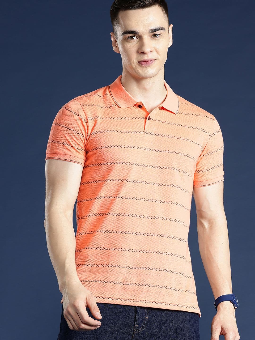 Mast & Harbour Men Polo Collar T-shirt - view 1