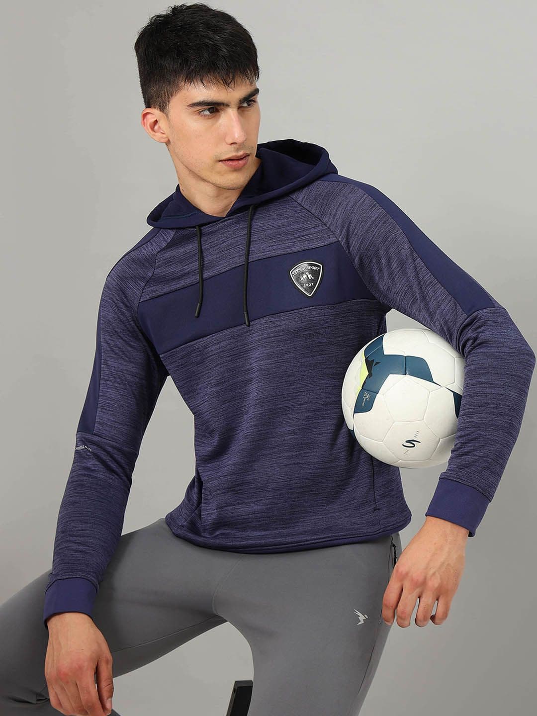 Technosport Hooded Lightweight Antimicrobial Sporty Jacket - view 1