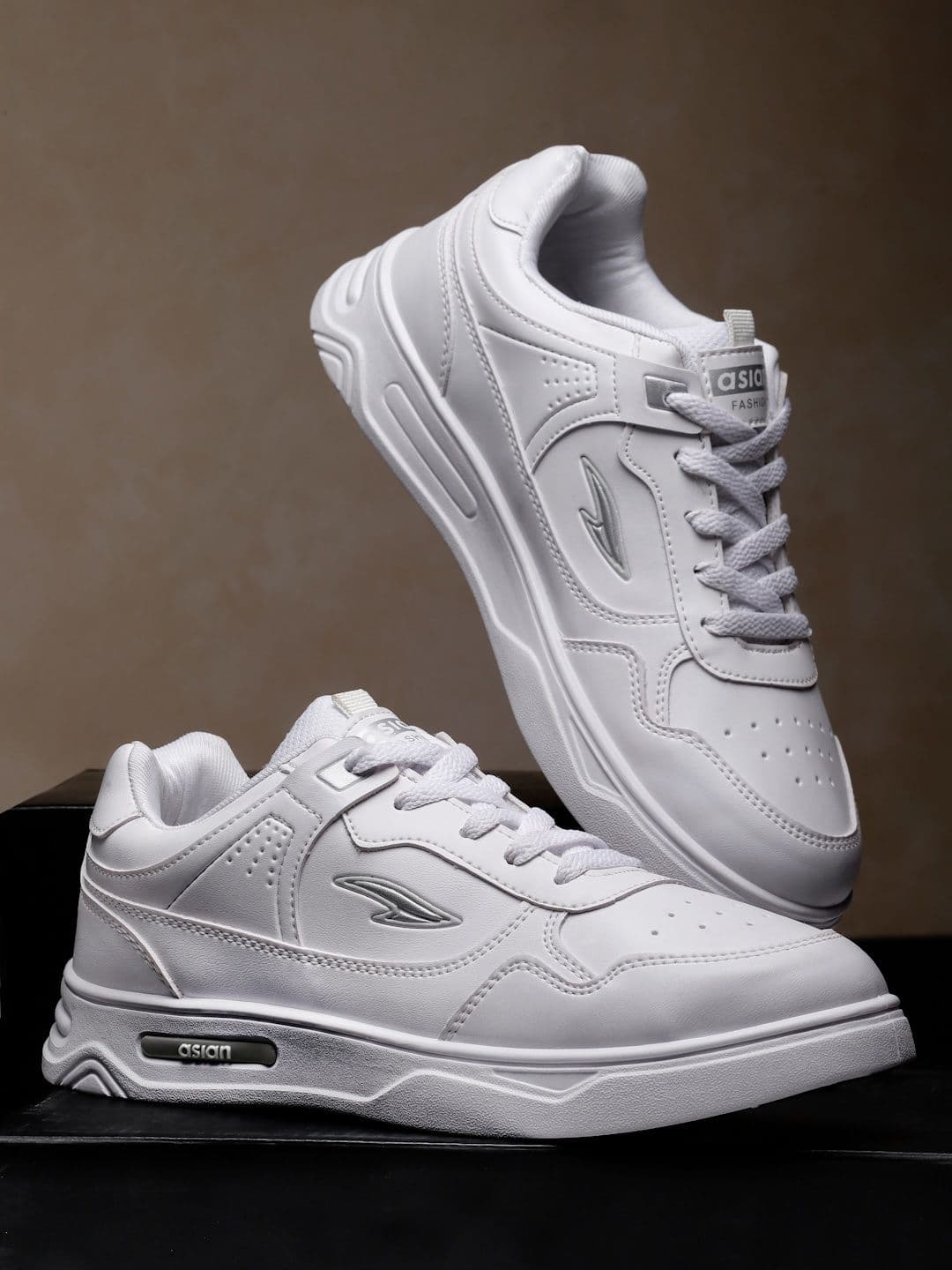 ASIAN Men Boston-01Perforations Lace-Up Sneakers - view 1