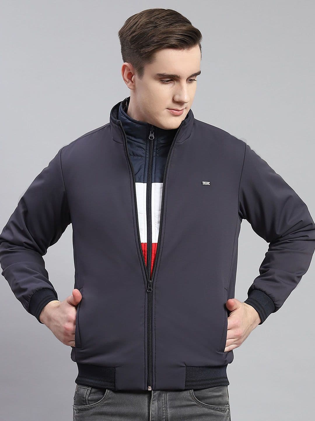 Monte Carlo Mock Collar Lightweight Bomber Jacket - view 1