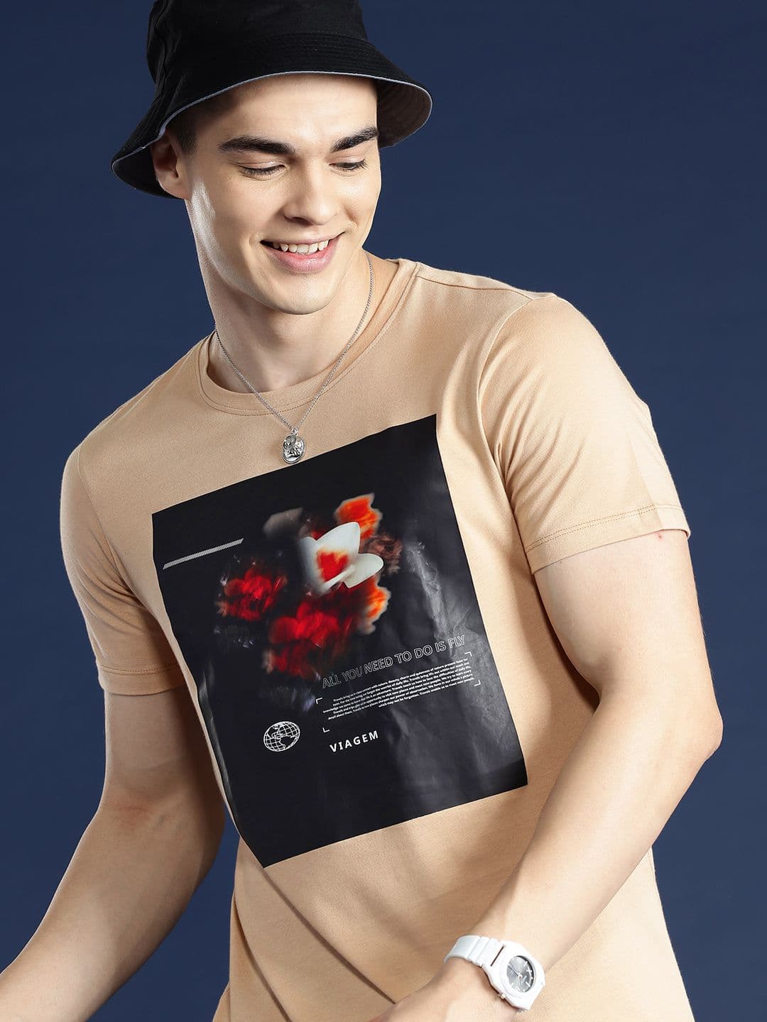 Mast & Harbour Men Graphic Printed Regular Fit T-shirt - view 1