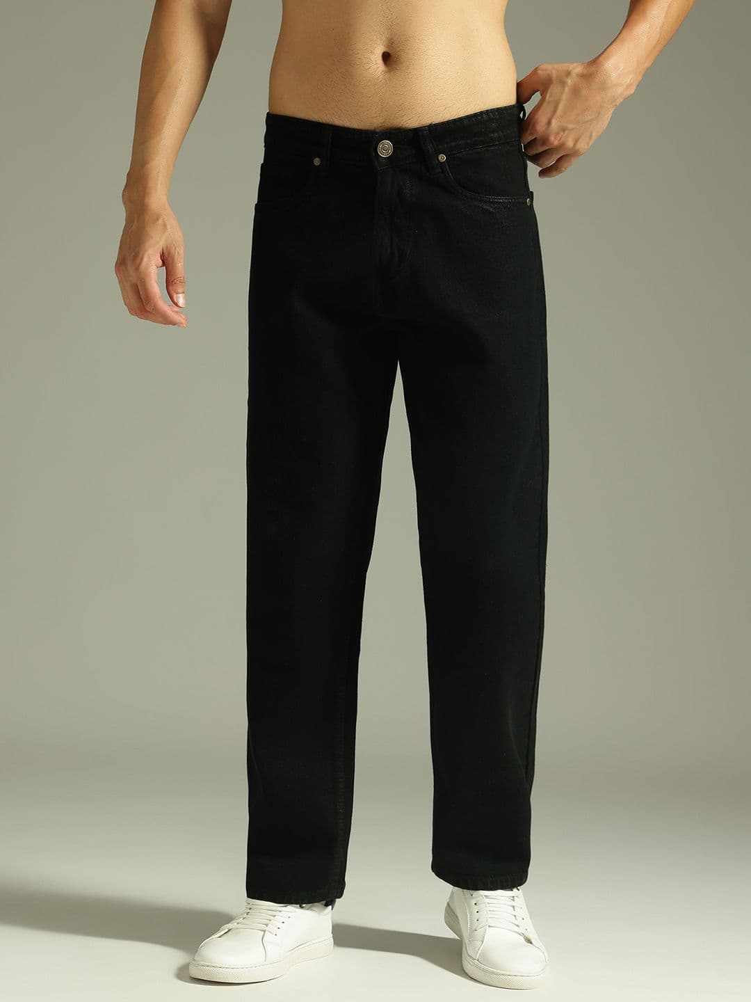 DENNISON Men Korean Non Stretchable Cotton Relaxed Fit Jeans - view 1