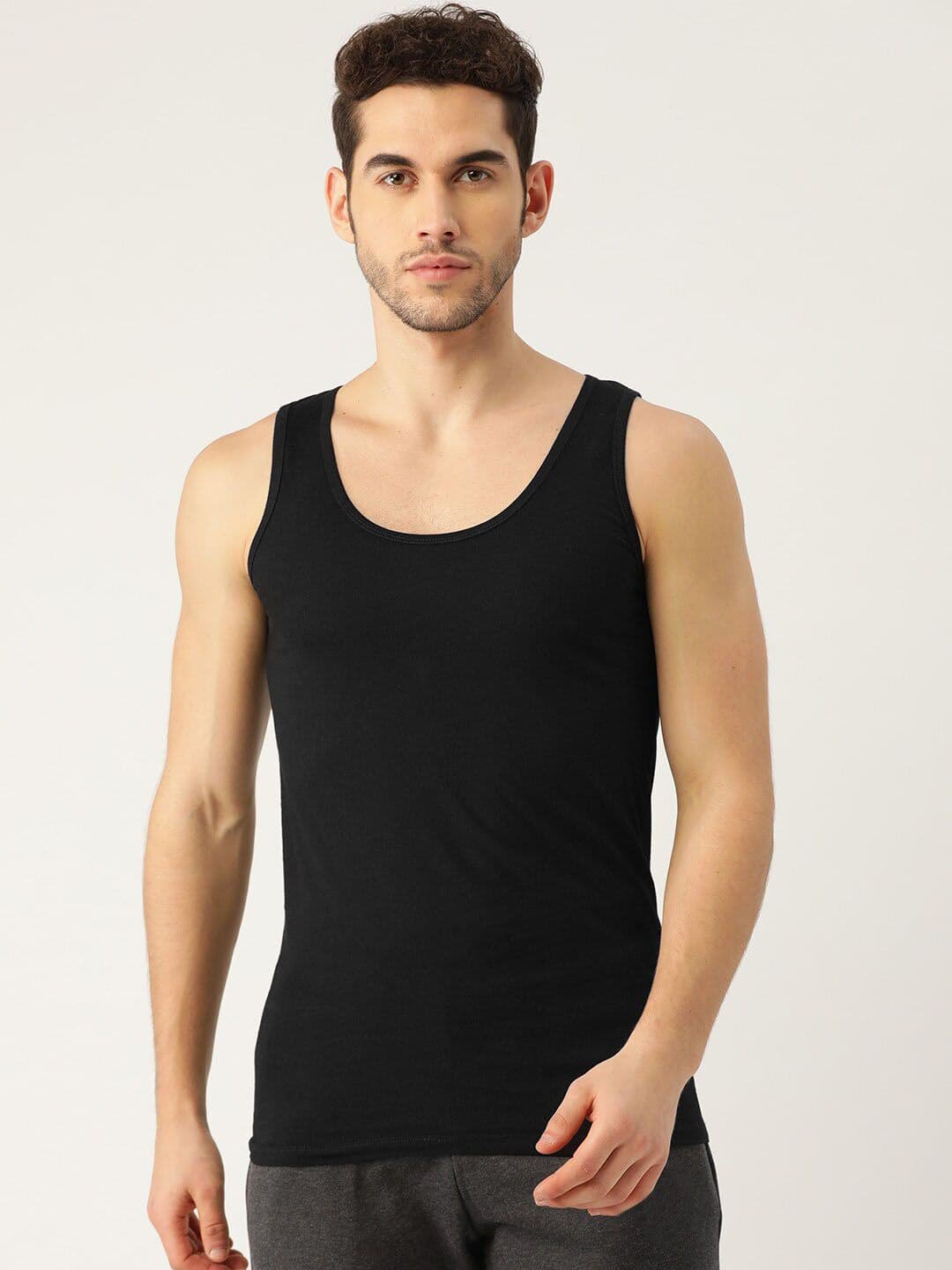 The Roadster Lifestyle Co. Sleeveless Pure Cotton Innerwear Vests - view 1