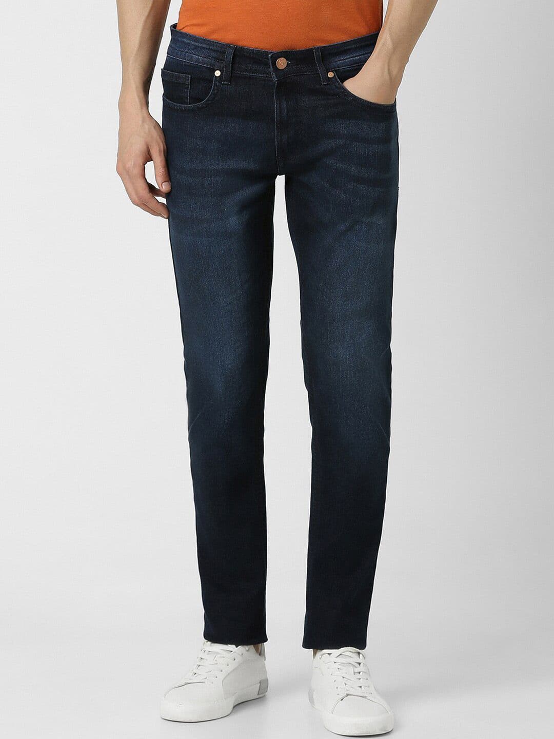 Peter England Casuals Men Skinny Fit Mid-Rise Heavy Fade Stretchable Jeans - view 1