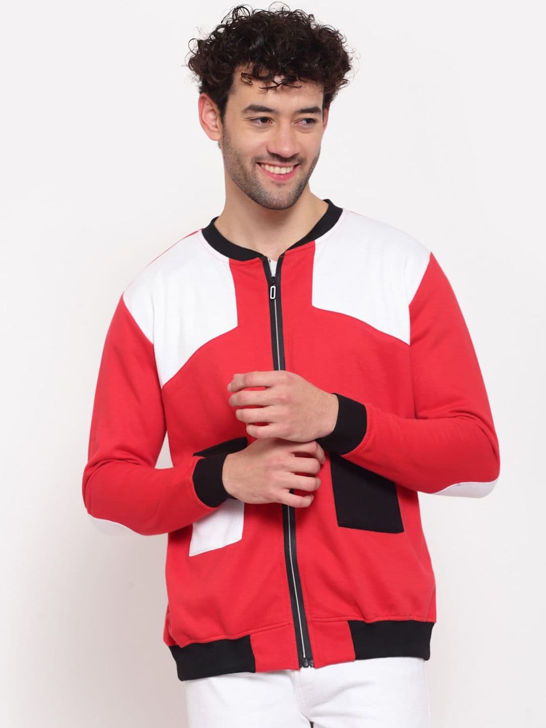 PAUSE SPORT Lightweight Colorblocked Cotton Bomber Jacket - view 1