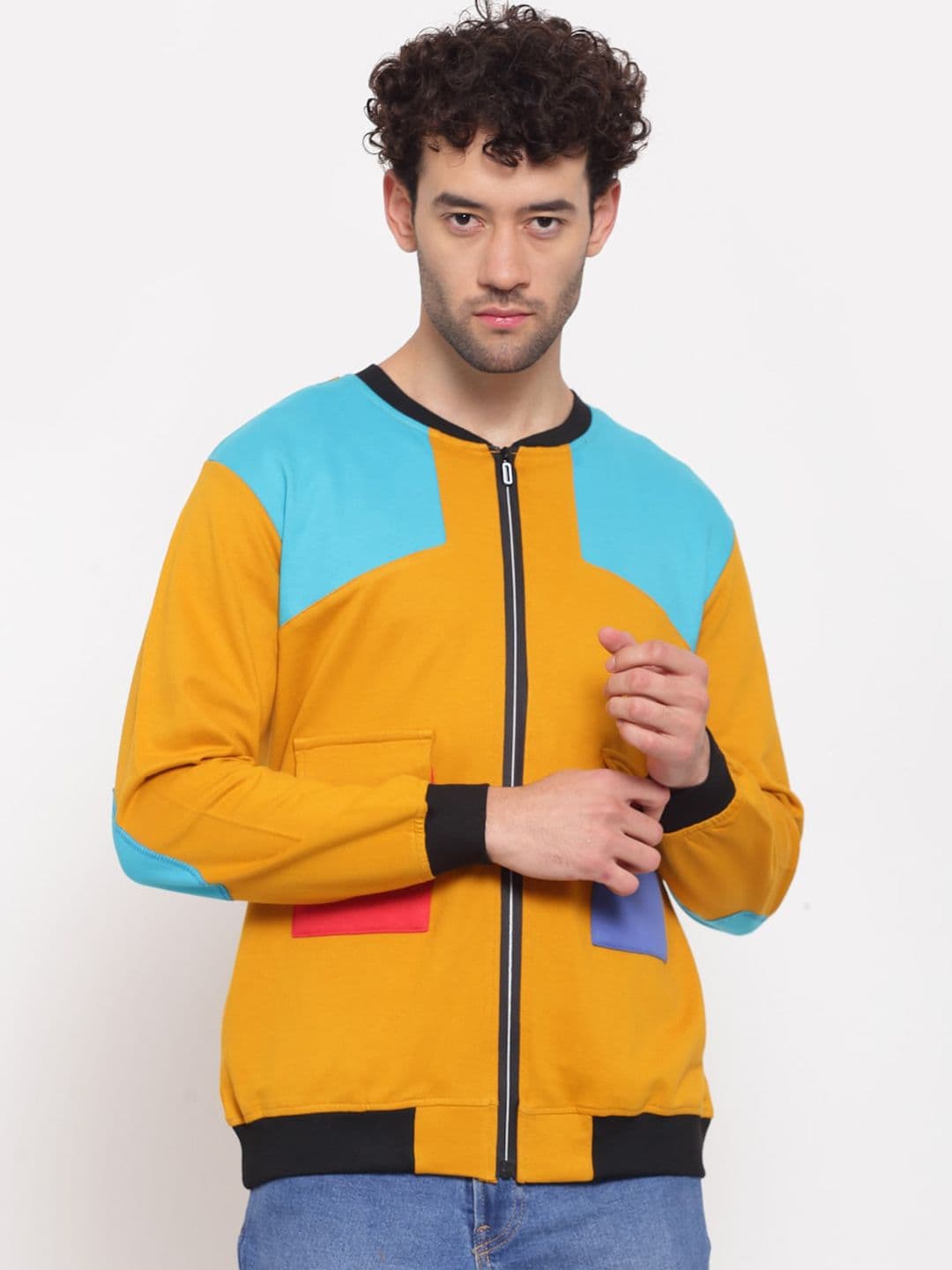 PAUSE SPORT Colourblocked Lightweight Bomber Jacket - view 1