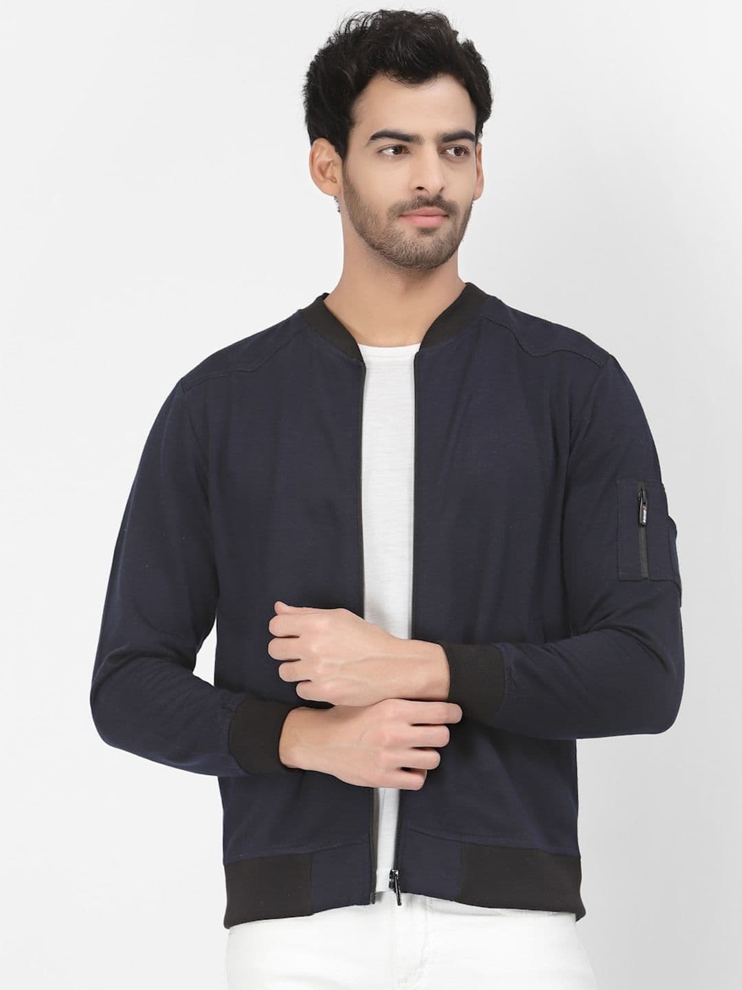 PAUSE SPORT Mock Collar Lightweight Bomber Jacket - view 1